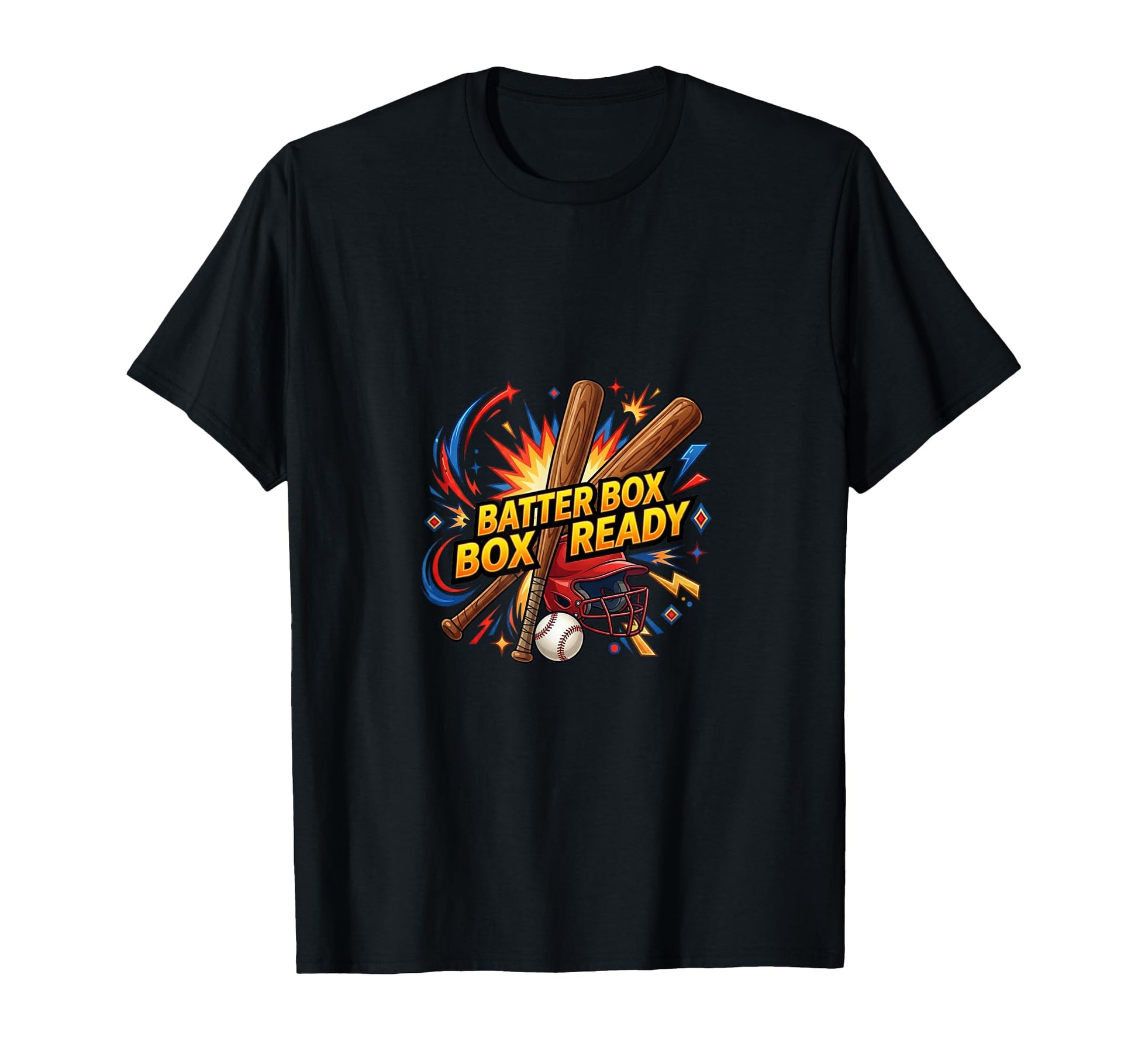 Batter Box Ready Baseball Hitting Power T-Shirt - Trendy Graphic Men Women - T-Shirt, Sweatshirt, Hoodie