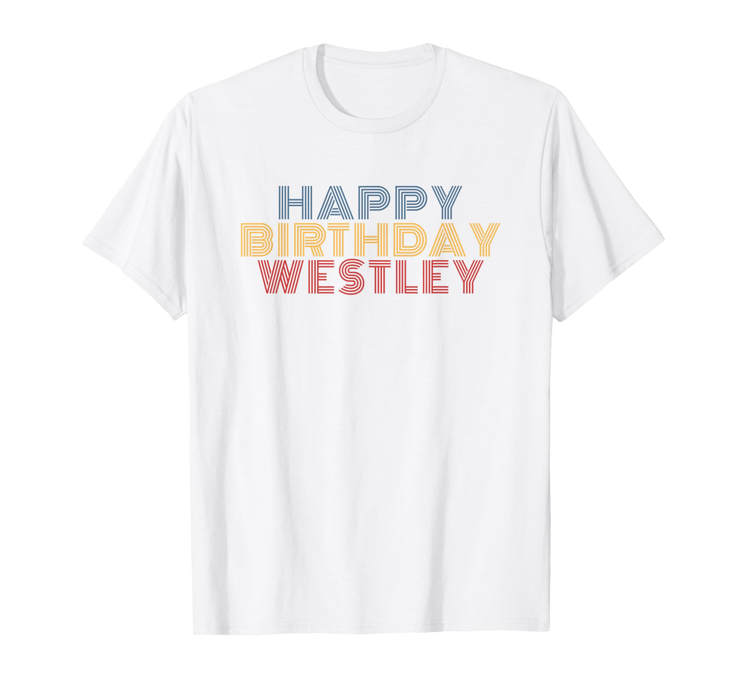Happy Birthday Westley Personalized T-Shirt - Novelty Apparel for Adults - T-Shirt, Sweatshirt, Hoodie