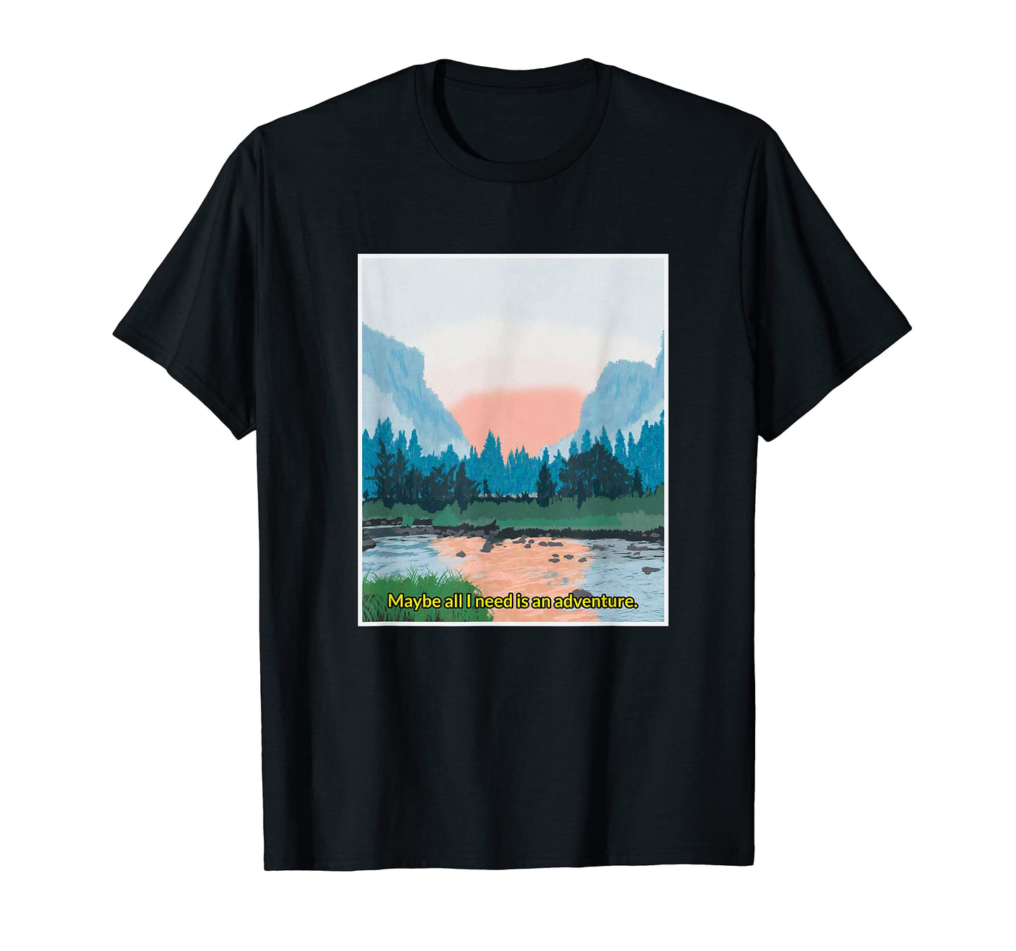 Yosemite National Park Hiking T-Shirt - Aesthetic Graphic Men Women - T-Shirt, Sweatshirt, Hoodie