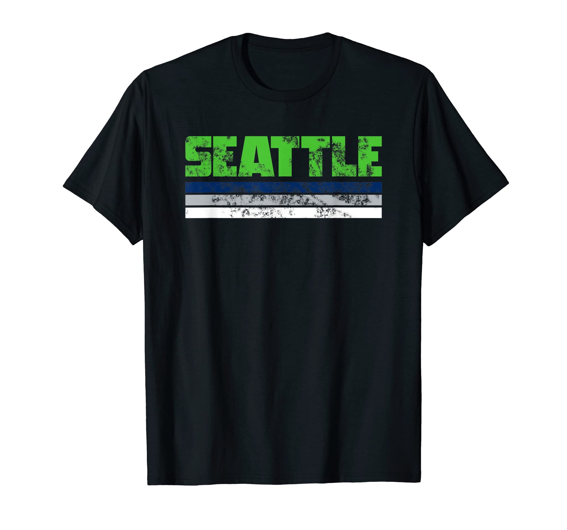 Seattle Washington Three Stripes T-Shirt - Minimalist Print Unisex - T-Shirt, Sweatshirt, Hoodie