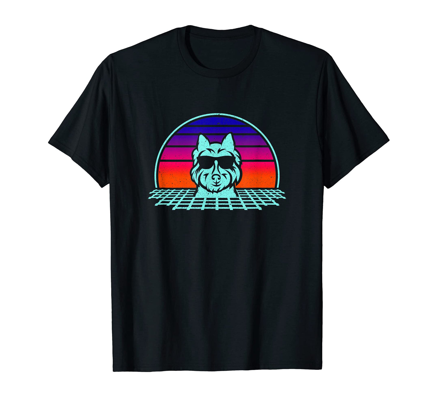 West Highland Terrier Rottweiler 80S T-Shirt - Novelty Apparel for Adults - T-Shirt, Sweatshirt, Hoodie