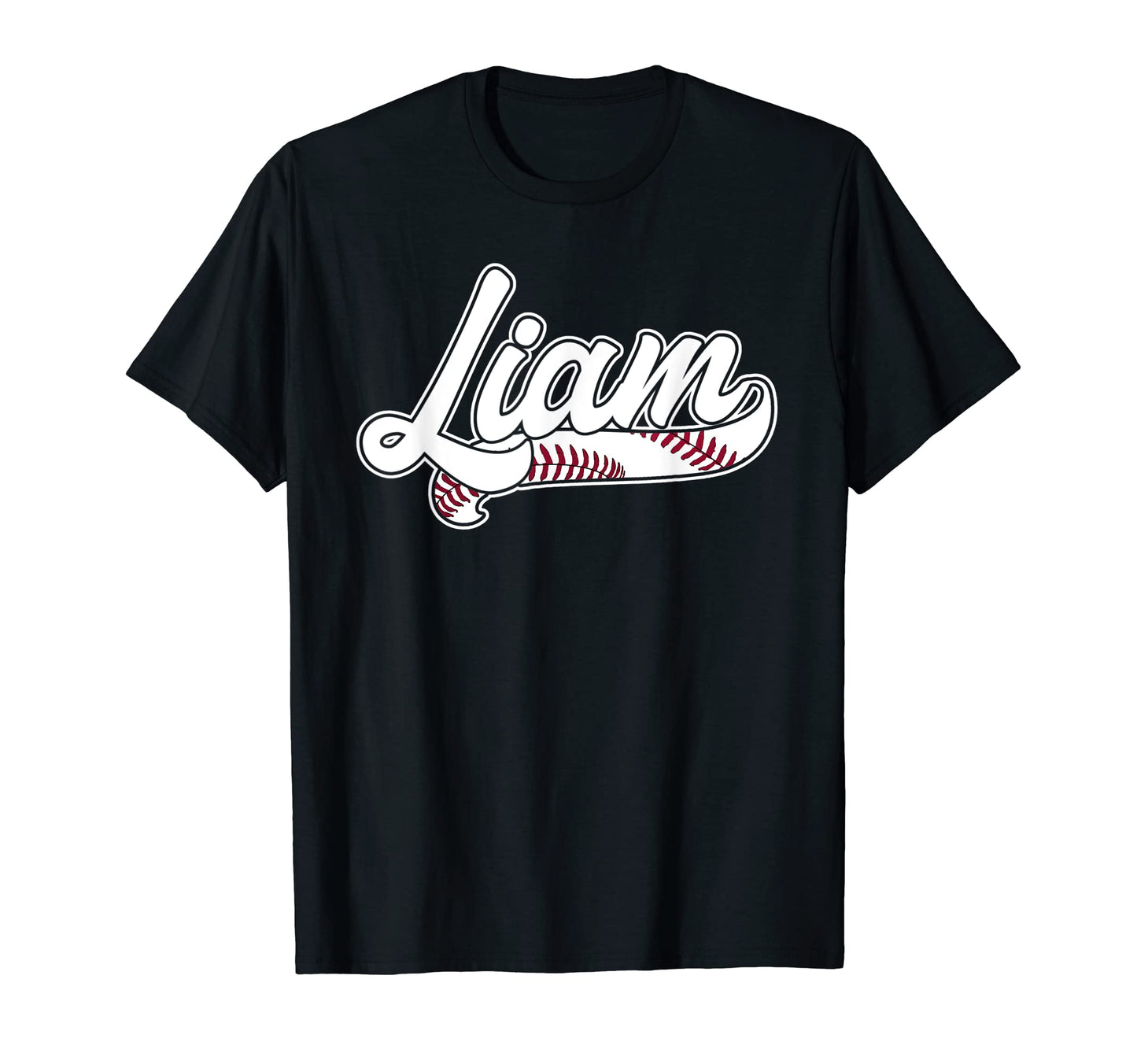 Liam Personalized Baseball Fan Birthday T-Shirt - Aesthetic Graphic Unisex - T-Shirt, Sweatshirt, Hoodie
