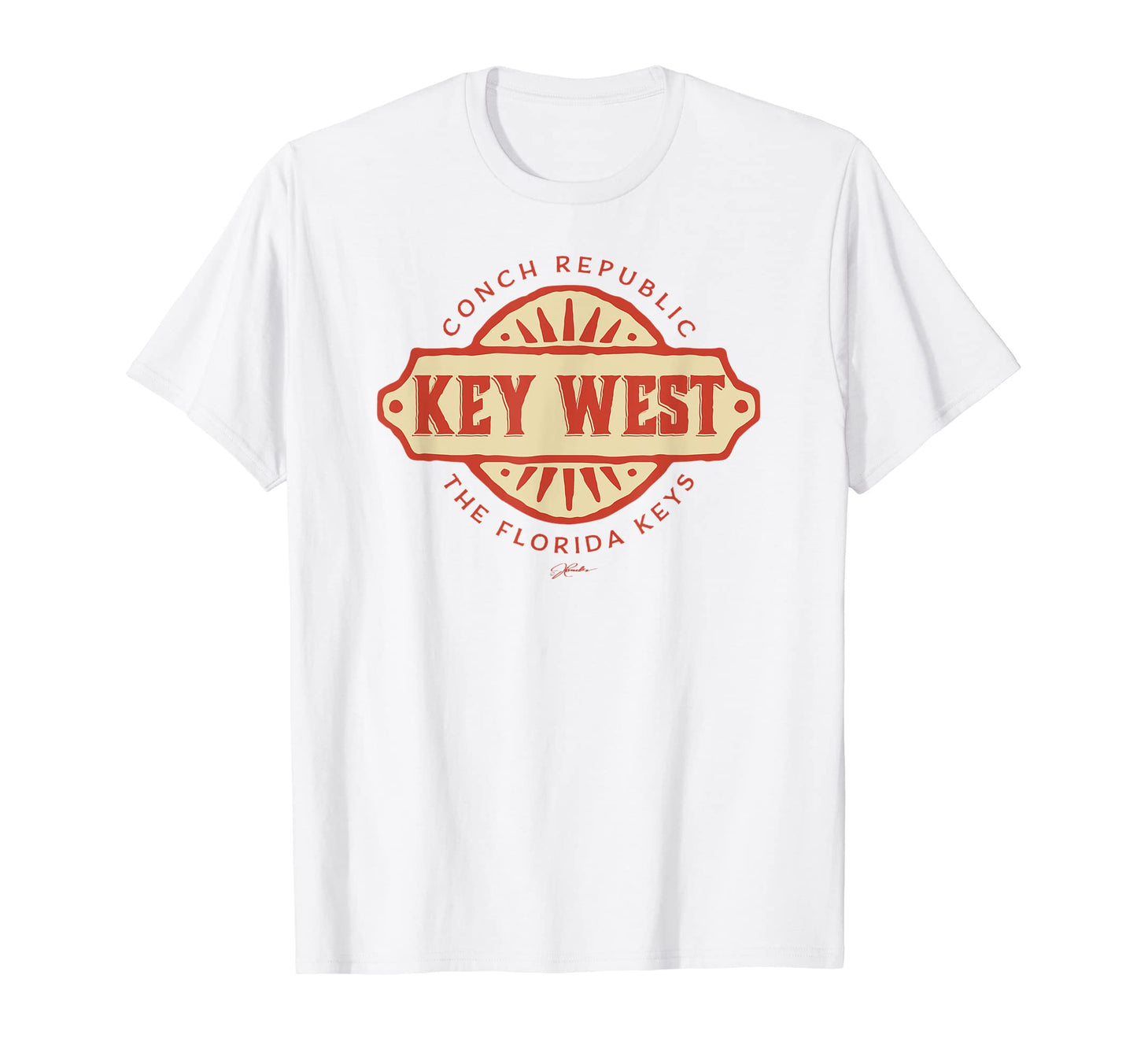 Jcombs Key West Conch Republic Florida T-Shirt - Custom Art Print Unisex - T-Shirt, Sweatshirt, Hoodie