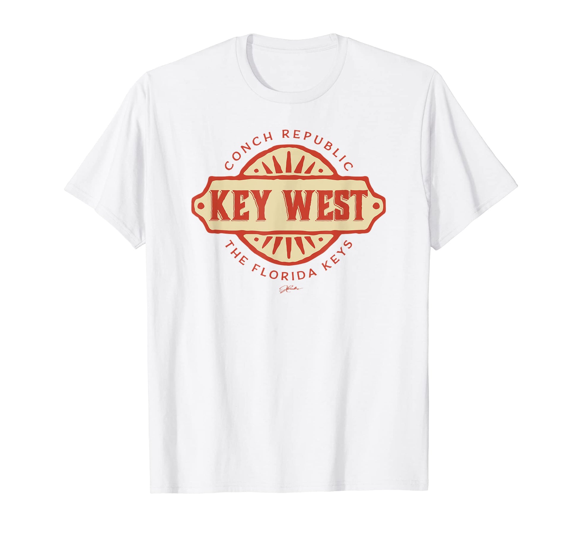 Jcombs Key West Conch Republic Florida T-Shirt - Custom Art Print Unisex - T-Shirt, Sweatshirt, Hoodie