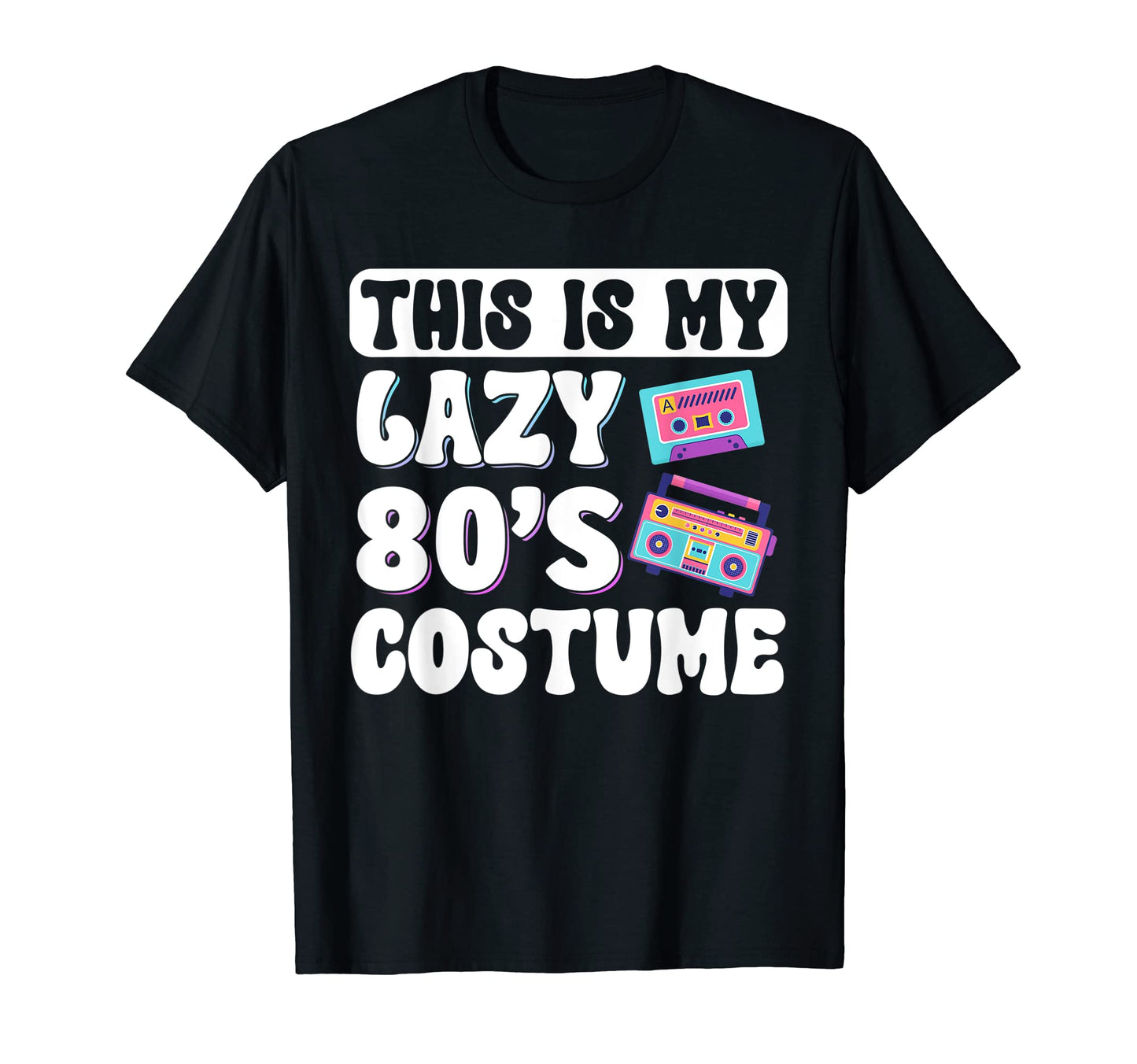 This Is My Lazy 80S Costume Roller T-Shirt - Fun Novelty Design for Adults - T-Shirt, Sweatshirt, Hoodie