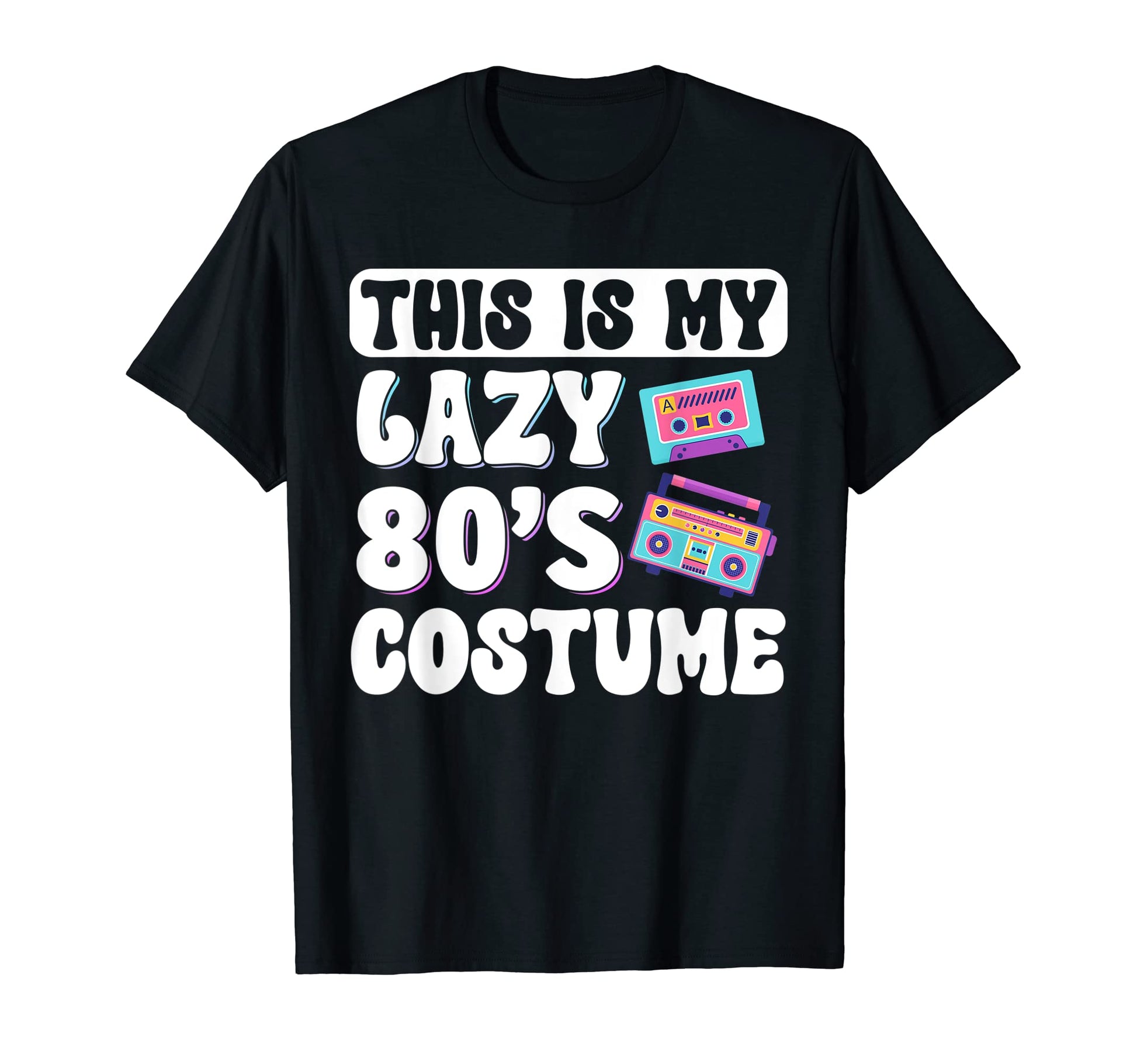This Is My Lazy 80S Costume Roller T-Shirt - Fun Novelty Design for Adults - T-Shirt, Sweatshirt, Hoodie