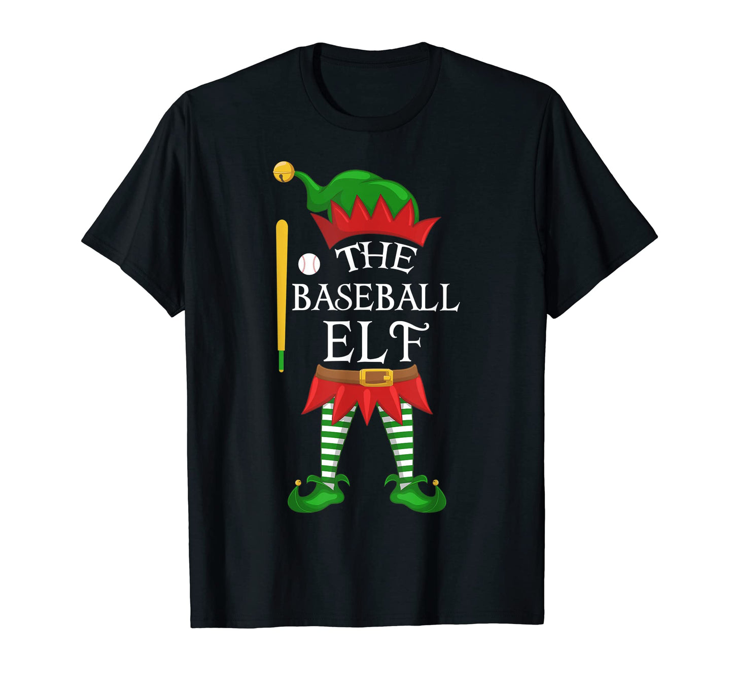Baseball Elf Family Matching Group Party T-Shirt - Graphic Print Unisex - T-Shirt, Sweatshirt, Hoodie