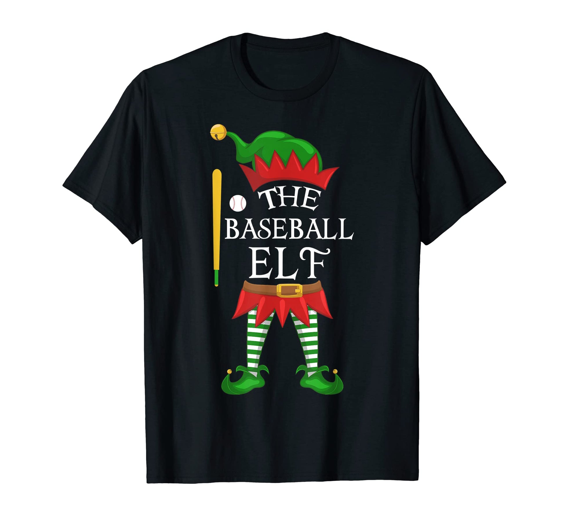 Baseball Elf Family Matching Group Party T-Shirt - Graphic Print Unisex - T-Shirt, Sweatshirt, Hoodie