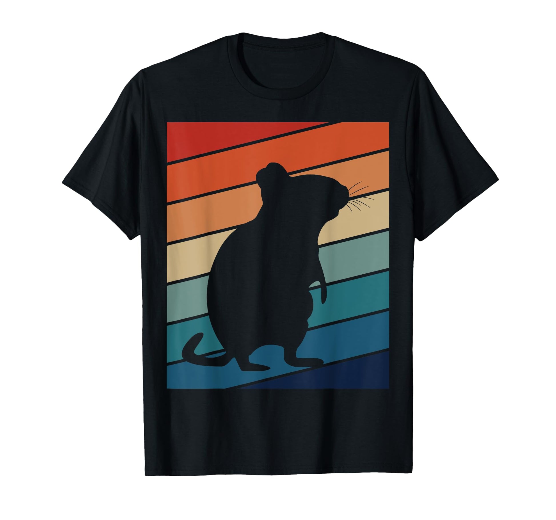 Degus Rodent Stripes Degu Degu T-Shirt - Fun Novelty Design Men Women - T-Shirt, Sweatshirt, Hoodie