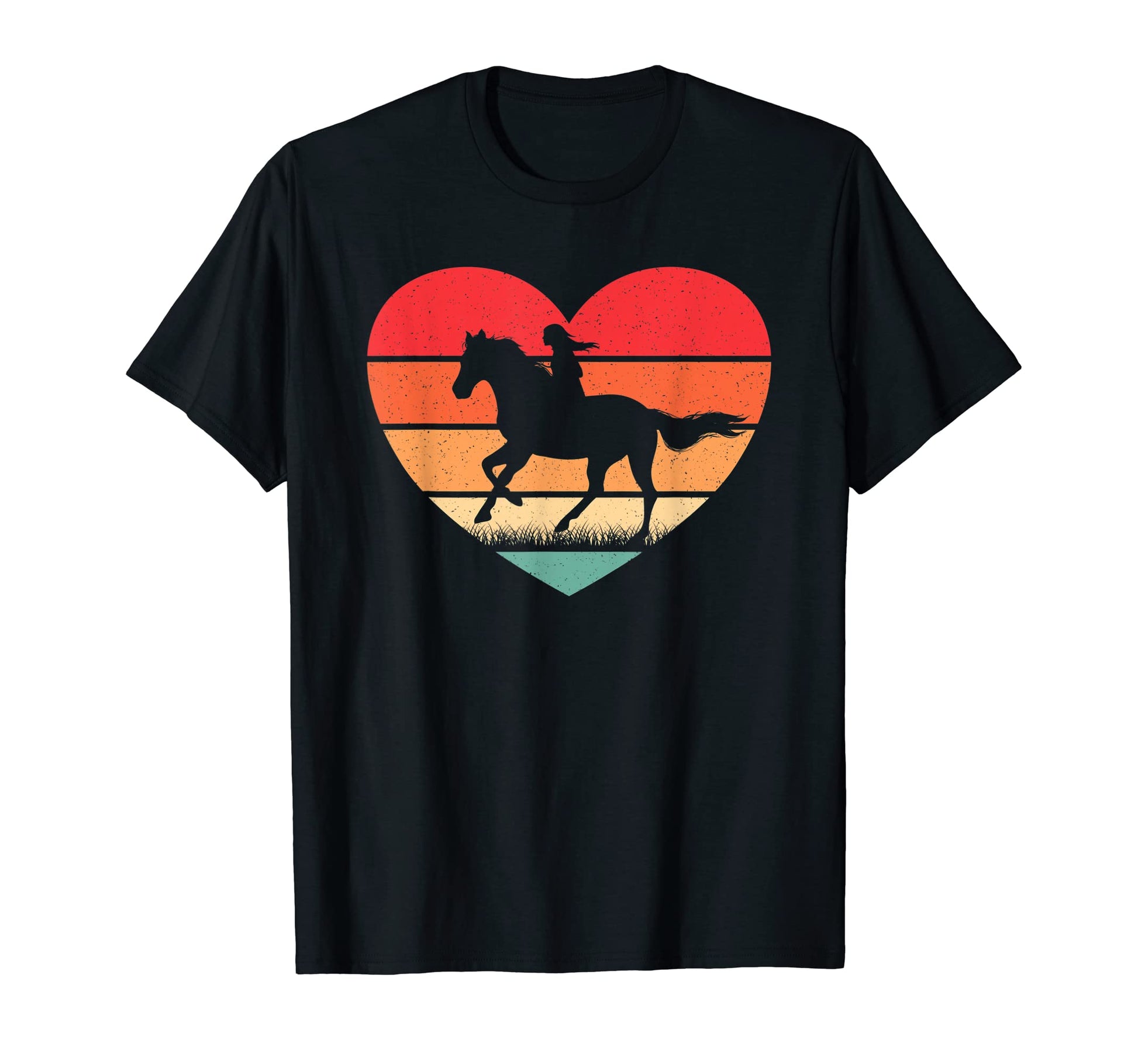 Horse Heart Horseback Riding Horse T-Shirt - Graphic Print for Adults - T-Shirt, Sweatshirt, Hoodie
