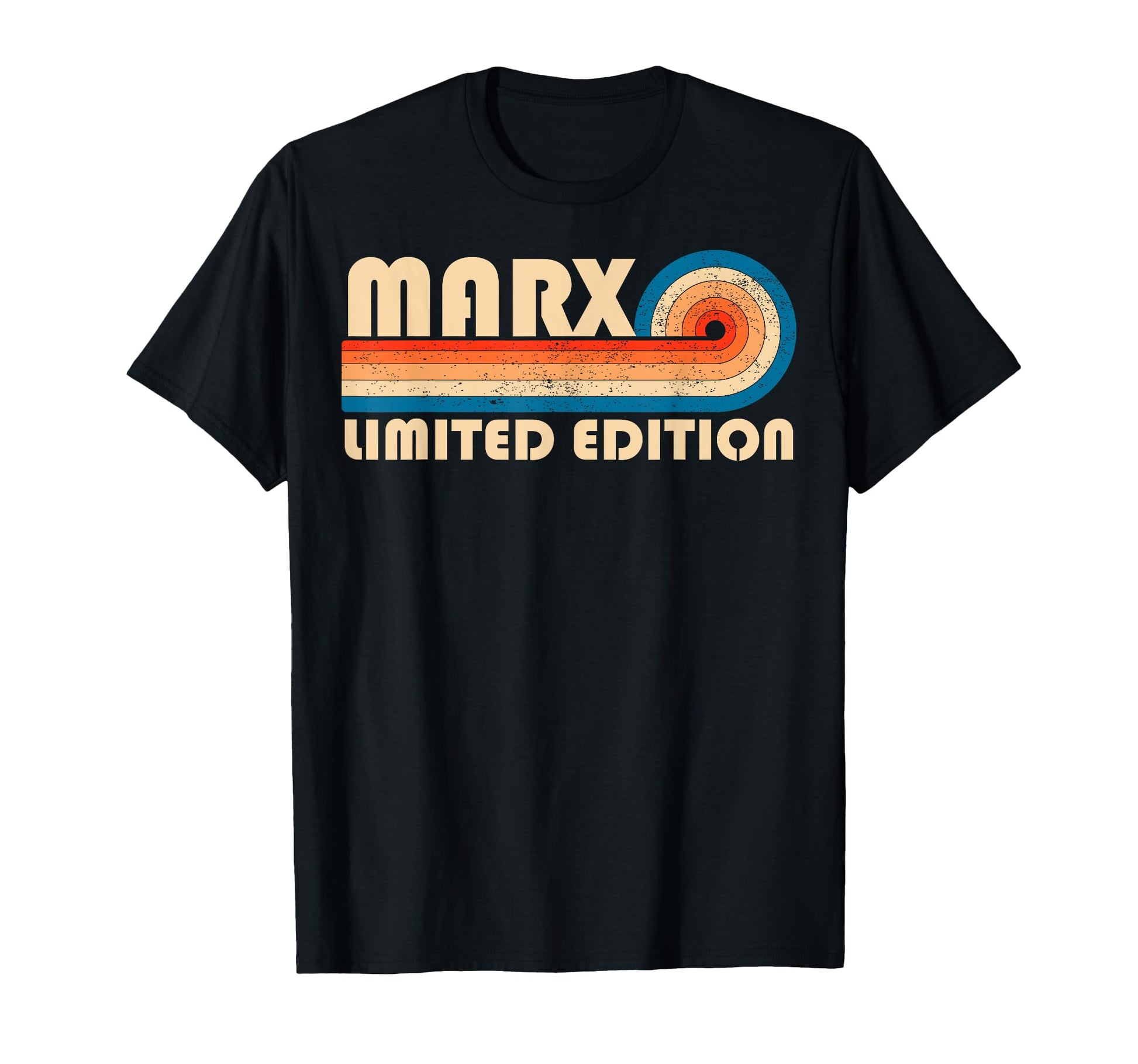 Marx 70S 80S Sunset Stripe T-Shirt - Minimalist Print for Adults - T-Shirt, Sweatshirt, Hoodie