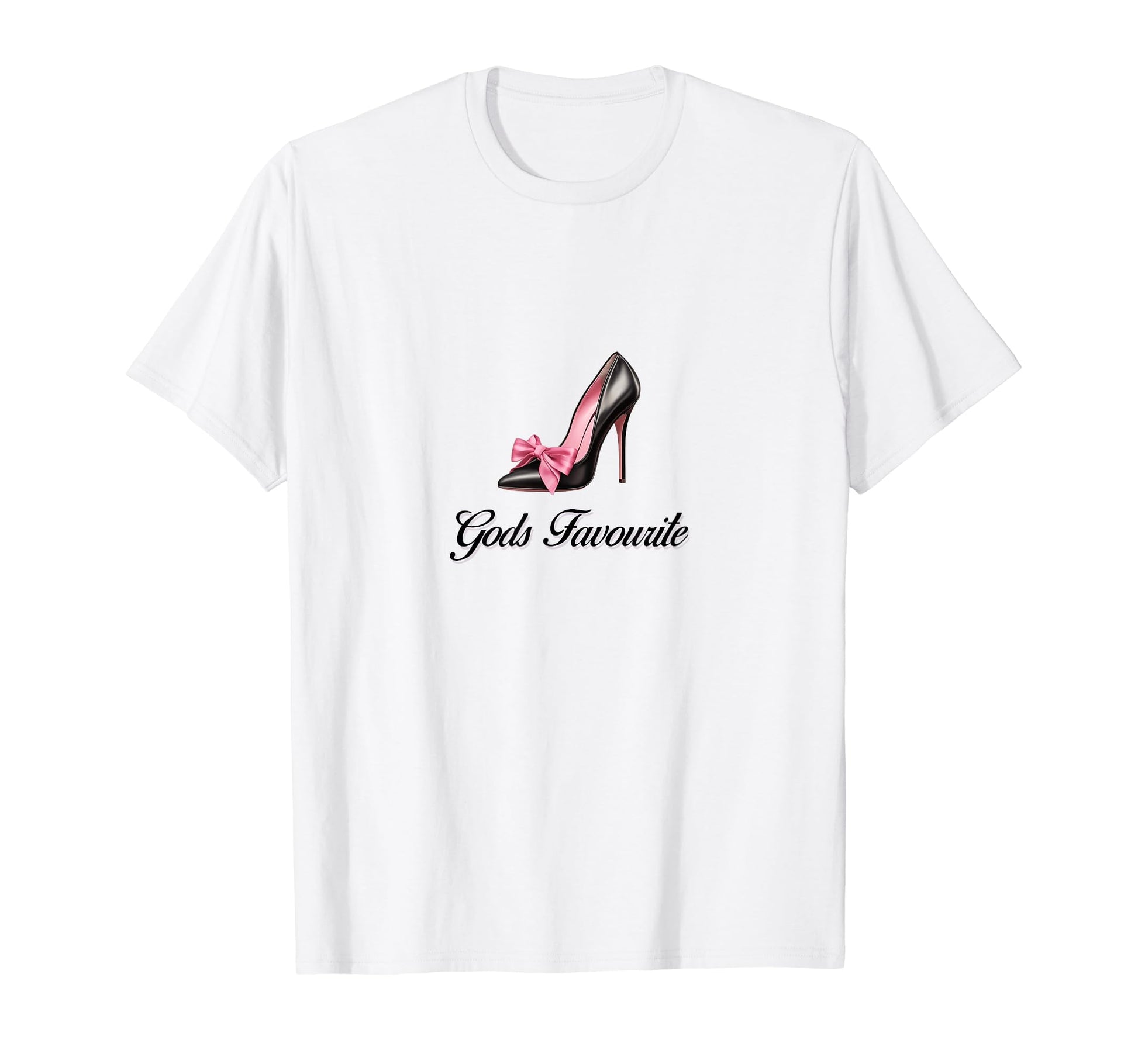 Gods Favourite Coquette High Heel Bow T-Shirt - Graphic Print Unisex - T-Shirt, Sweatshirt, Hoodie