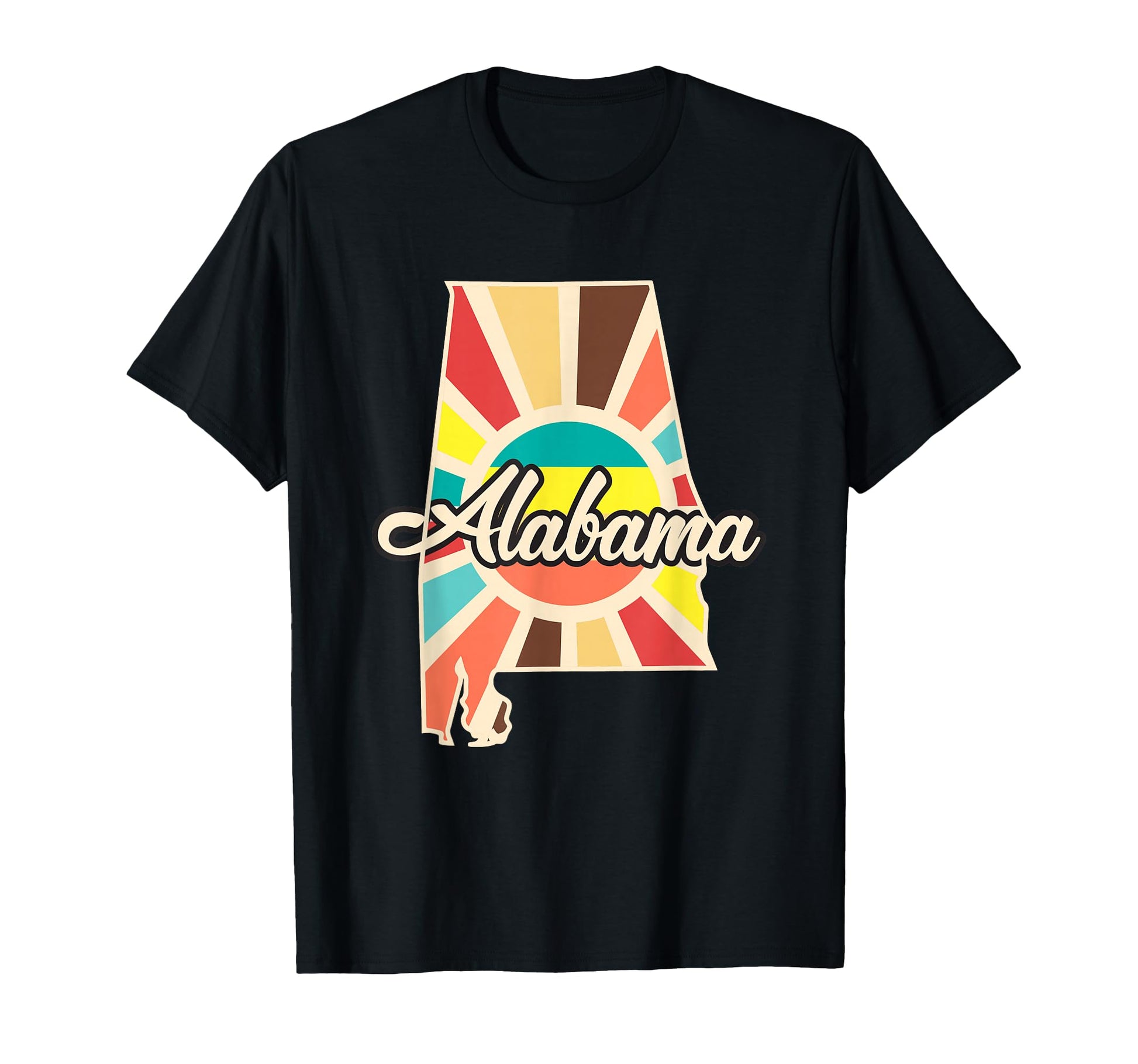 Alabama Pride State Outline Colorful T-Shirt - Unique Graphic Men Women - T-Shirt, Sweatshirt, Hoodie