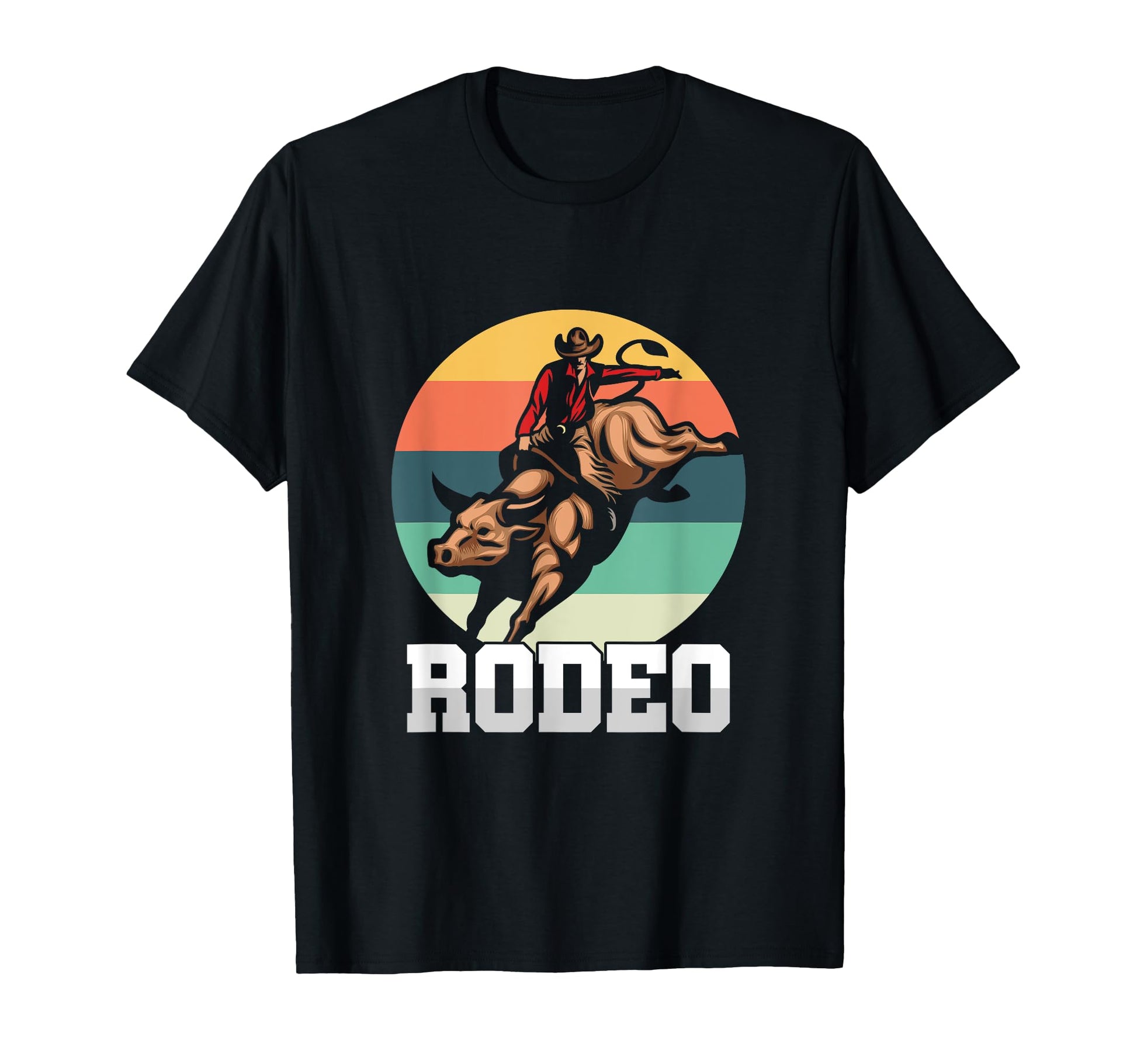 Rodeo Cowboy Bull Rider Western T-Shirt - Aesthetic Graphic for Adults - T-Shirt, Sweatshirt, Hoodie