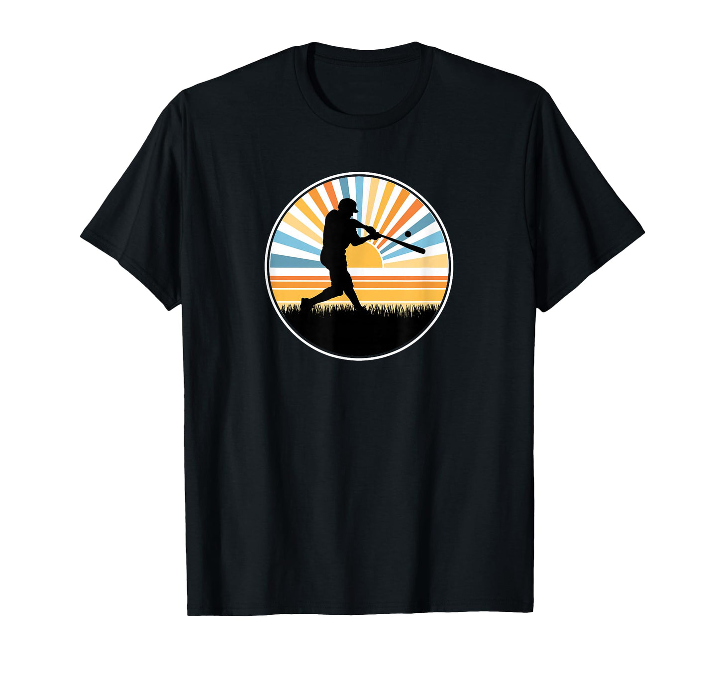 Baseball Batter Player Homerun Sunset T-Shirt - Novelty Apparel Unisex - T-Shirt, Sweatshirt, Hoodie
