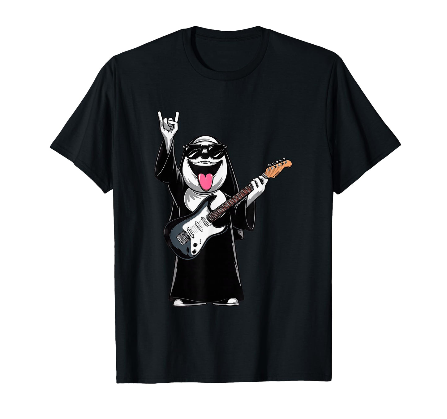 Funny Ghost Guitar Player Rock Music T-Shirt - Aesthetic Graphic Men Women - T-Shirt, Sweatshirt, Hoodie