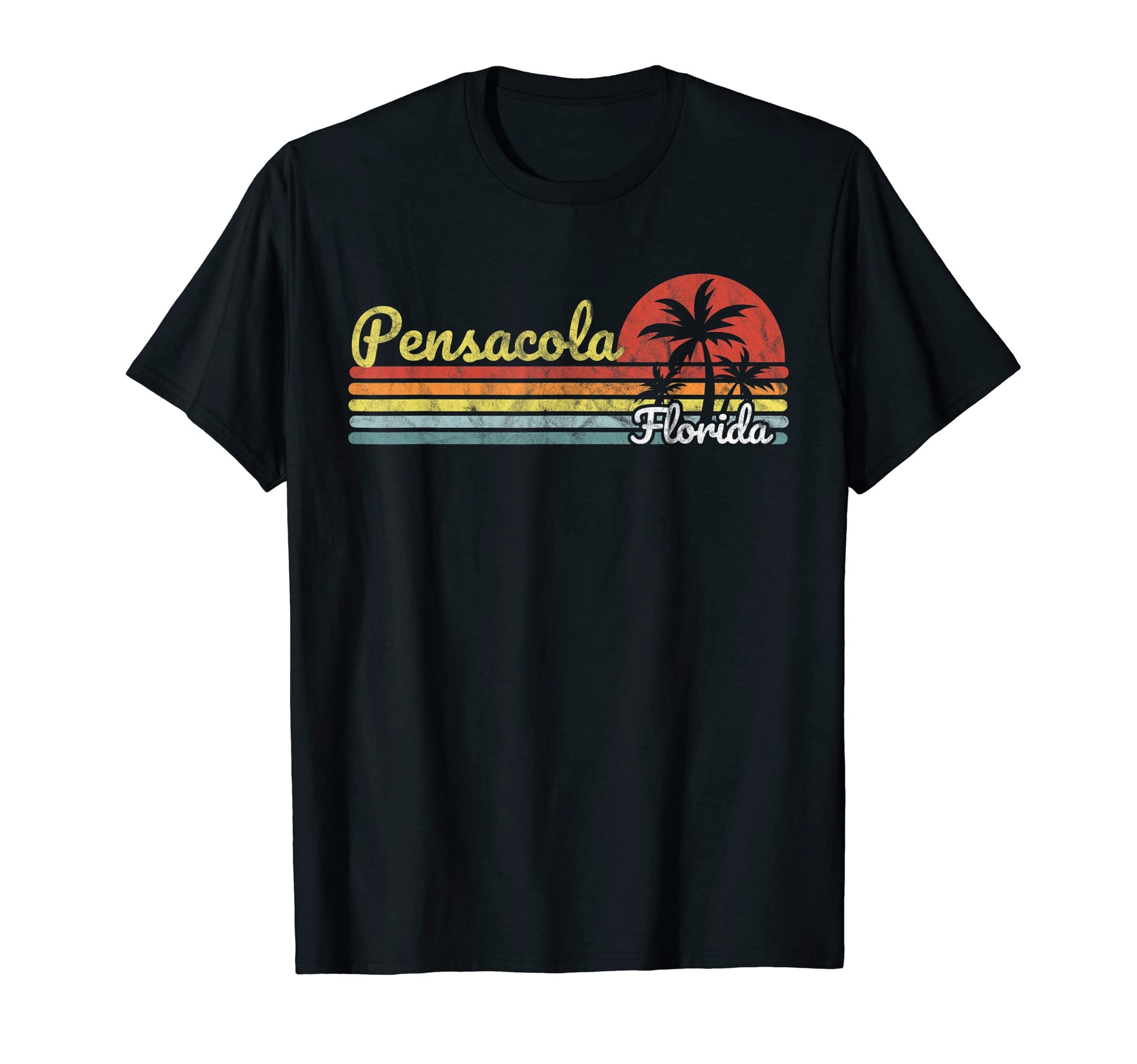 Pensacola Fl Florida Stripes Lines Tourist T-Shirt - Trendy Graphic Unisex - T-Shirt, Sweatshirt, Hoodie
