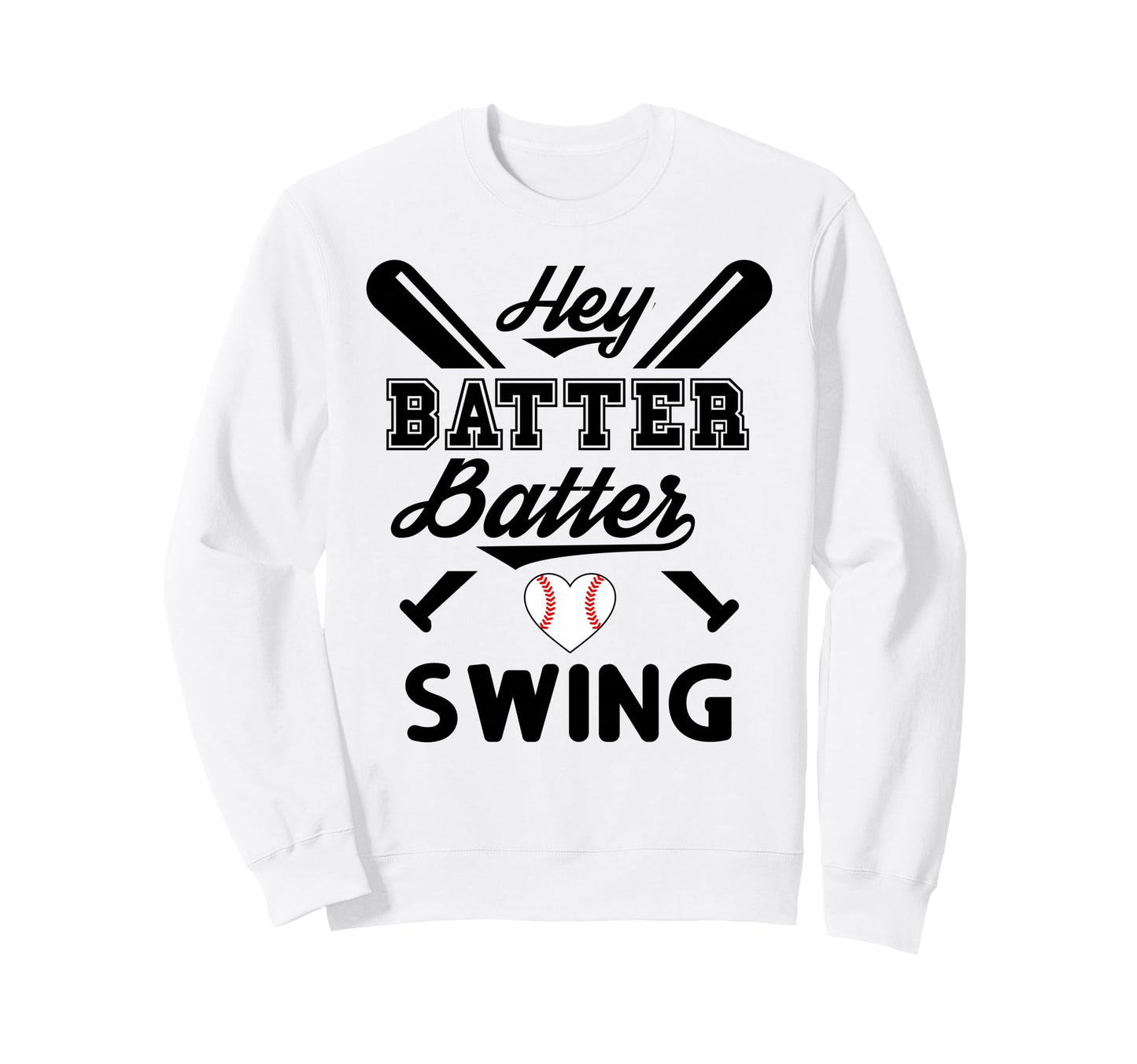 Funny Baseball Batter Batter Swing Sweatshirt - Minimalist Print Men Women - T-Shirt, Sweatshirt, Hoodie