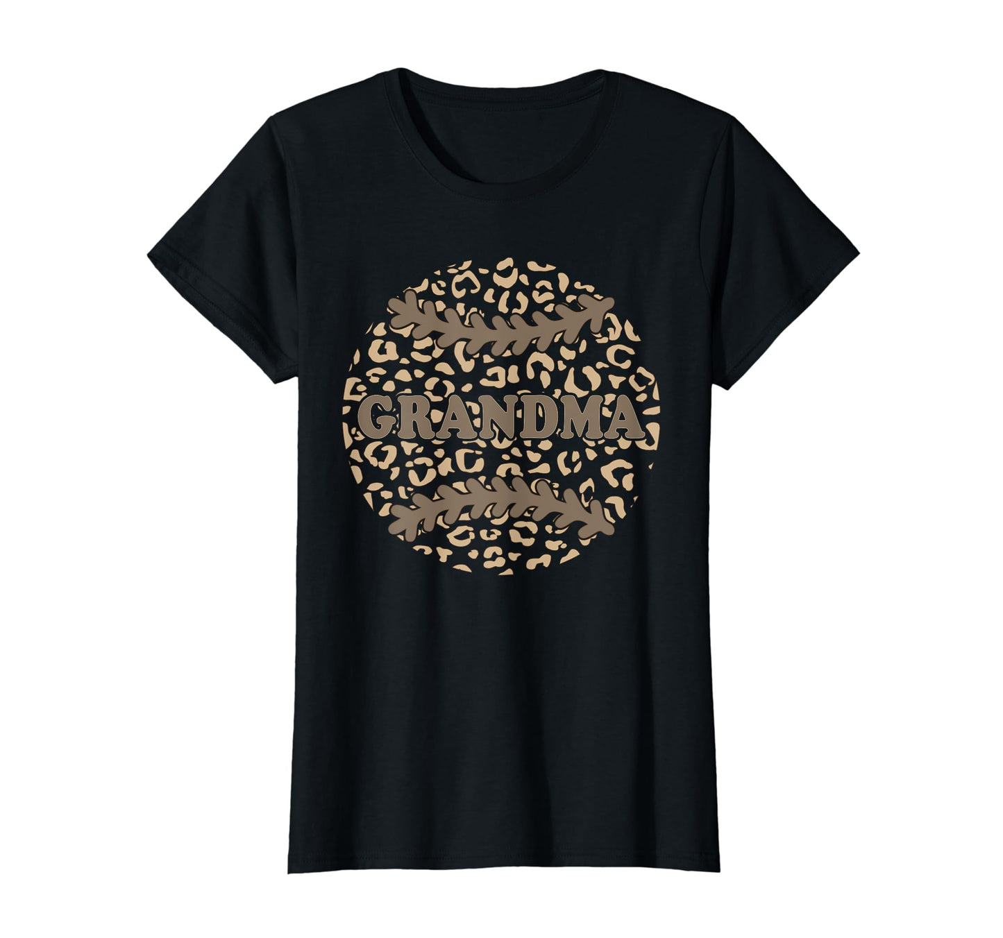 Leopard Baseball Grandma Granny Nana T-Shirt - Aesthetic Graphic Unisex - T-Shirt, Sweatshirt, Hoodie