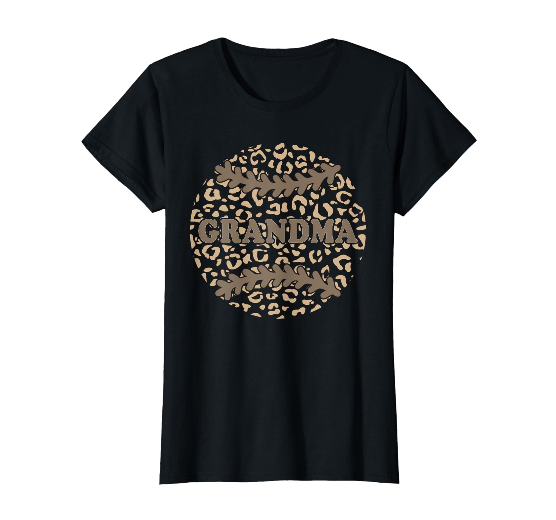 Leopard Baseball Grandma Granny Nana T-Shirt - Aesthetic Graphic Unisex - T-Shirt, Sweatshirt, Hoodie