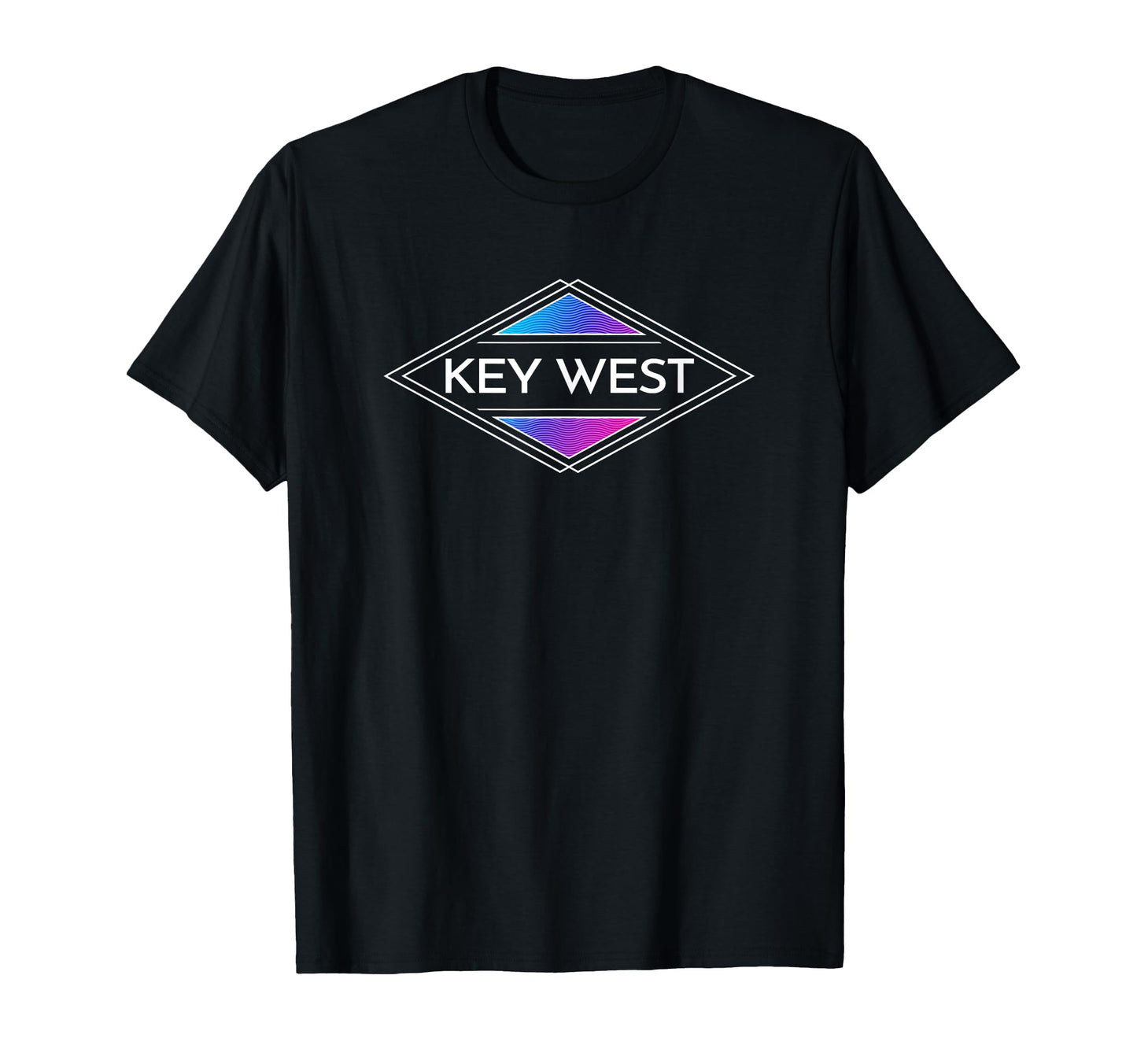 Key West Florida Colorful Surfer Mens T-Shirt - Trendy Graphic Men Women - T-Shirt, Sweatshirt, Hoodie