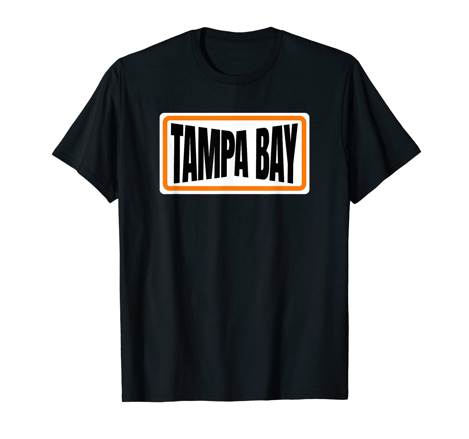 Fun Tampa Red Black Orange Striped T-Shirt - Minimalist Print for Adults - T-Shirt, Sweatshirt, Hoodie