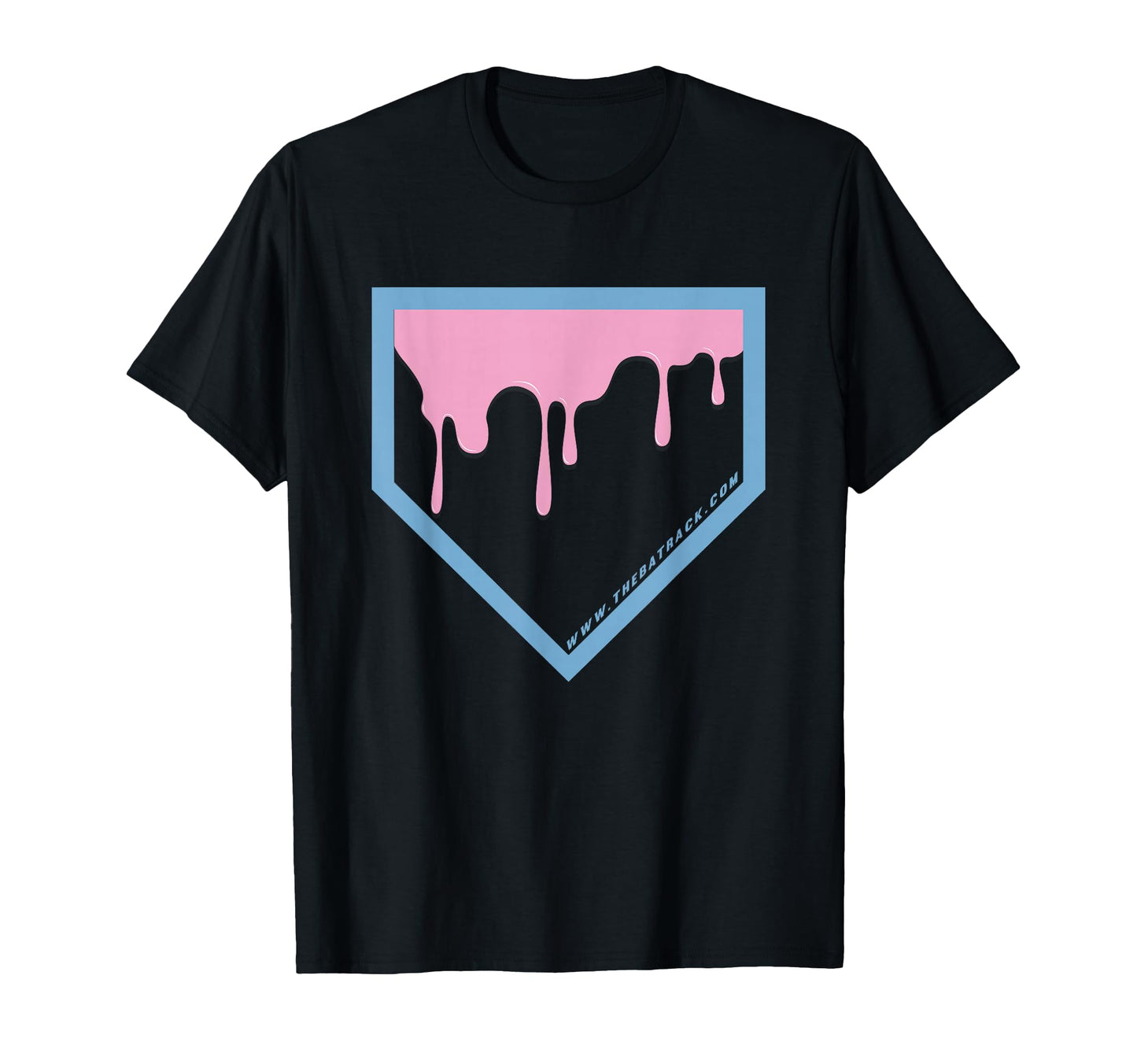 Baseball Home Plate Drip 2 T-Shirt - Custom Art Print Unisex - T-Shirt, Sweatshirt, Hoodie