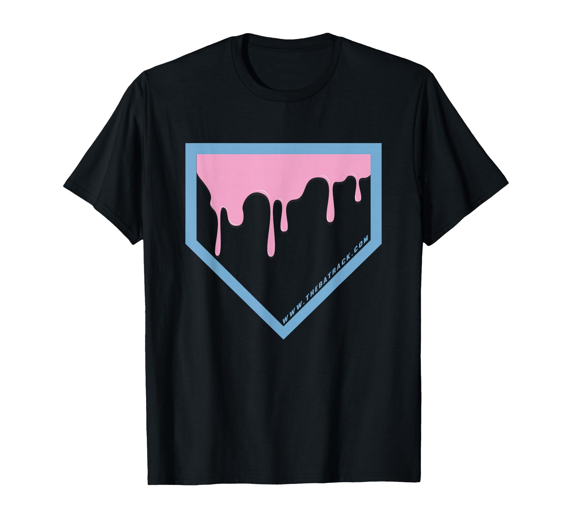 Baseball Home Plate Drip 2 T-Shirt - Custom Art Print Unisex - T-Shirt, Sweatshirt, Hoodie