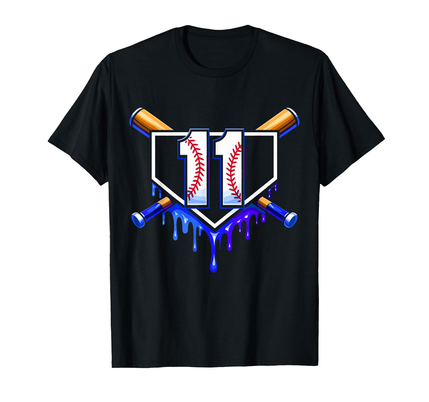 11Th Birthday Baseball 11 Years Ice T-Shirt - Aesthetic Graphic Men Women - T-Shirt, Sweatshirt, Hoodie
