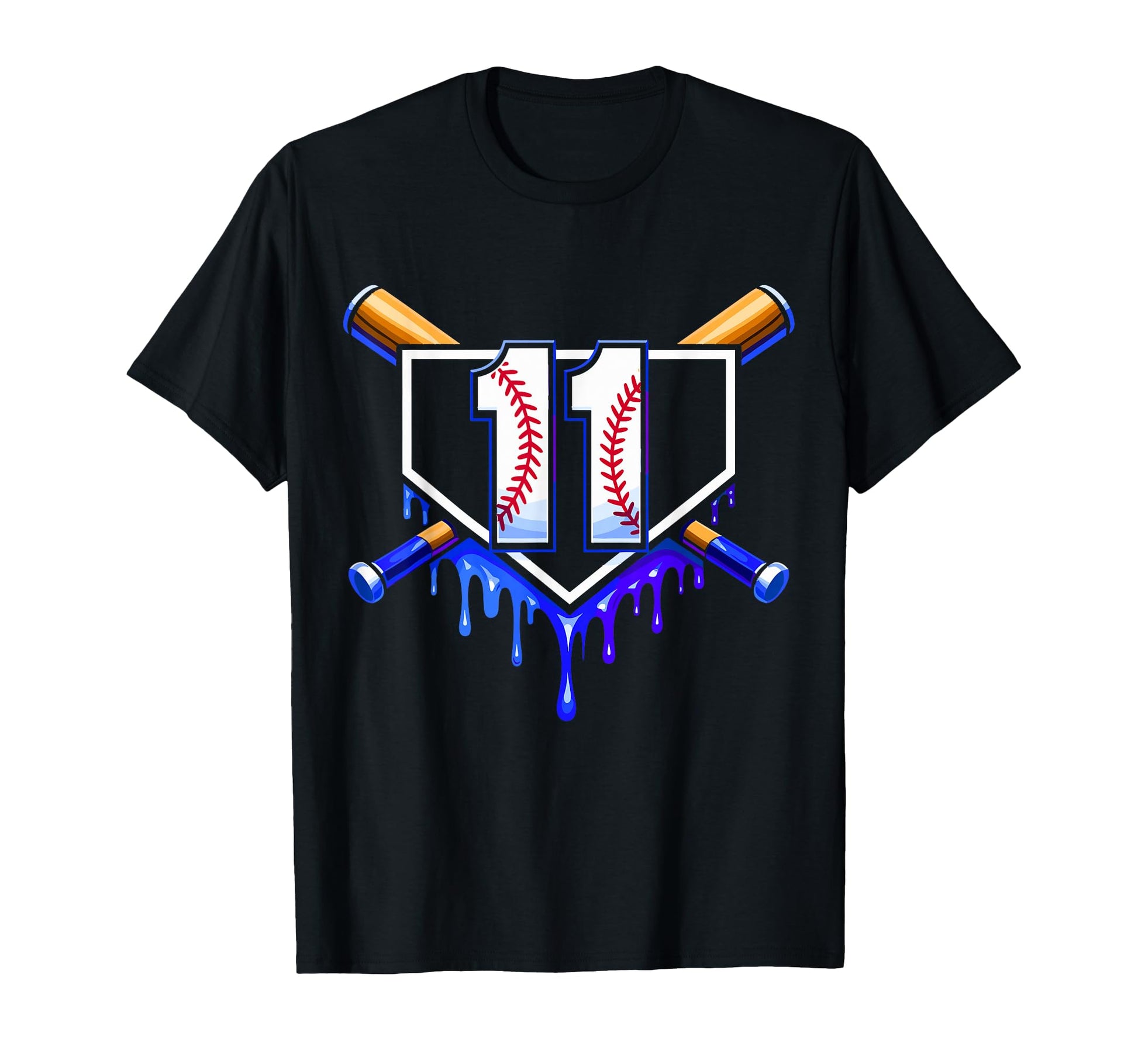 11Th Birthday Baseball 11 Years Ice T-Shirt - Aesthetic Graphic Men Women - T-Shirt, Sweatshirt, Hoodie
