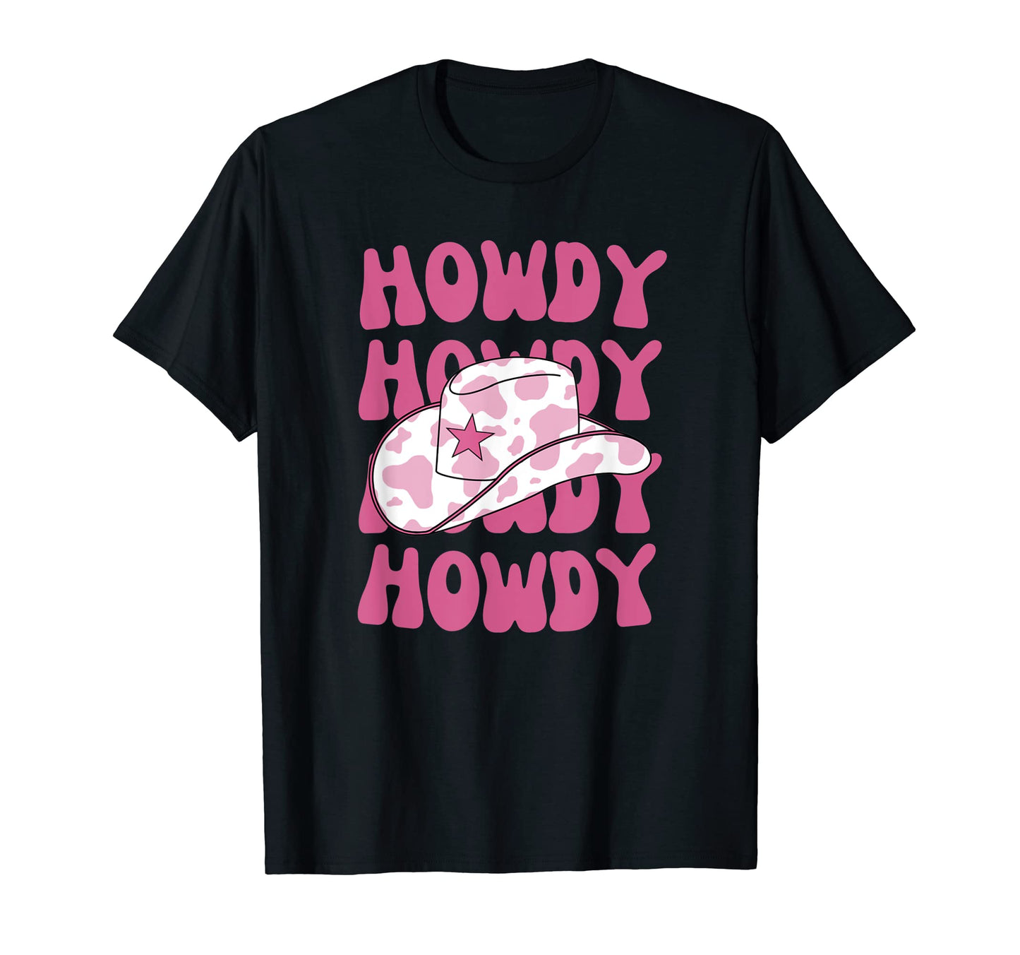 Rodeo White Howdy Western Cowboy Hat T-Shirt - Unique Graphic Men Women - T-Shirt, Sweatshirt, Hoodie