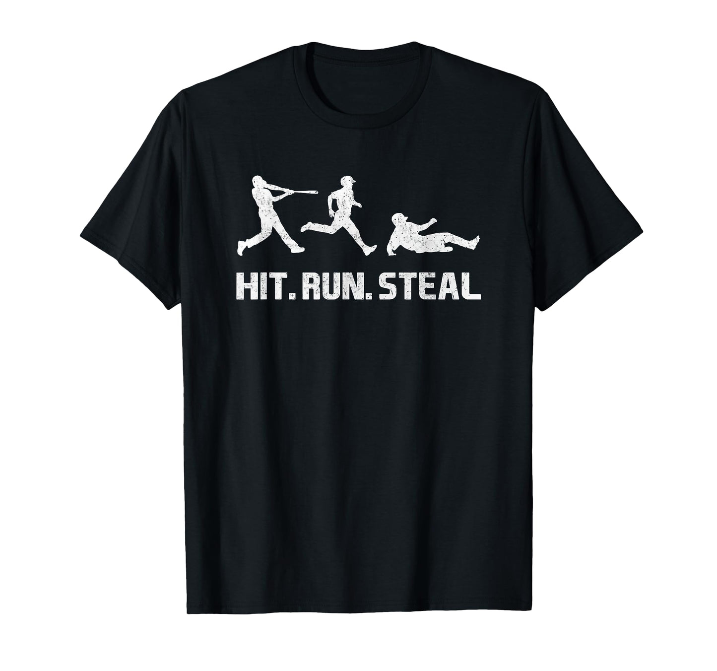 Hit Run And Steal Funny Baseball T-Shirt - Aesthetic Graphic Men Women - T-Shirt, Sweatshirt, Hoodie