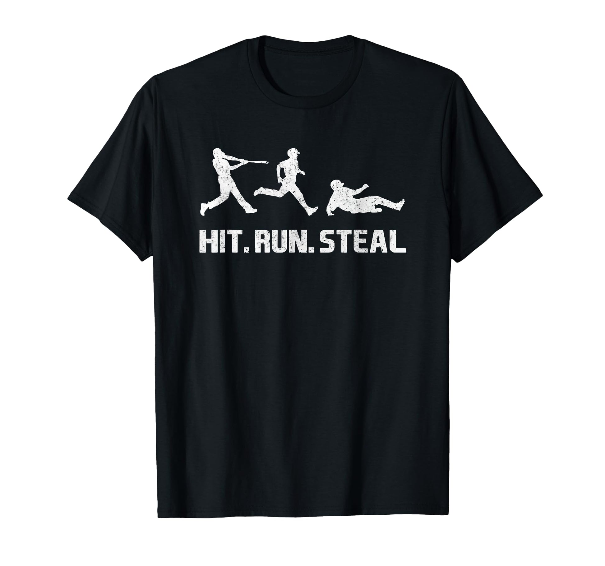 Hit Run And Steal Funny Baseball T-Shirt - Aesthetic Graphic Men Women - T-Shirt, Sweatshirt, Hoodie