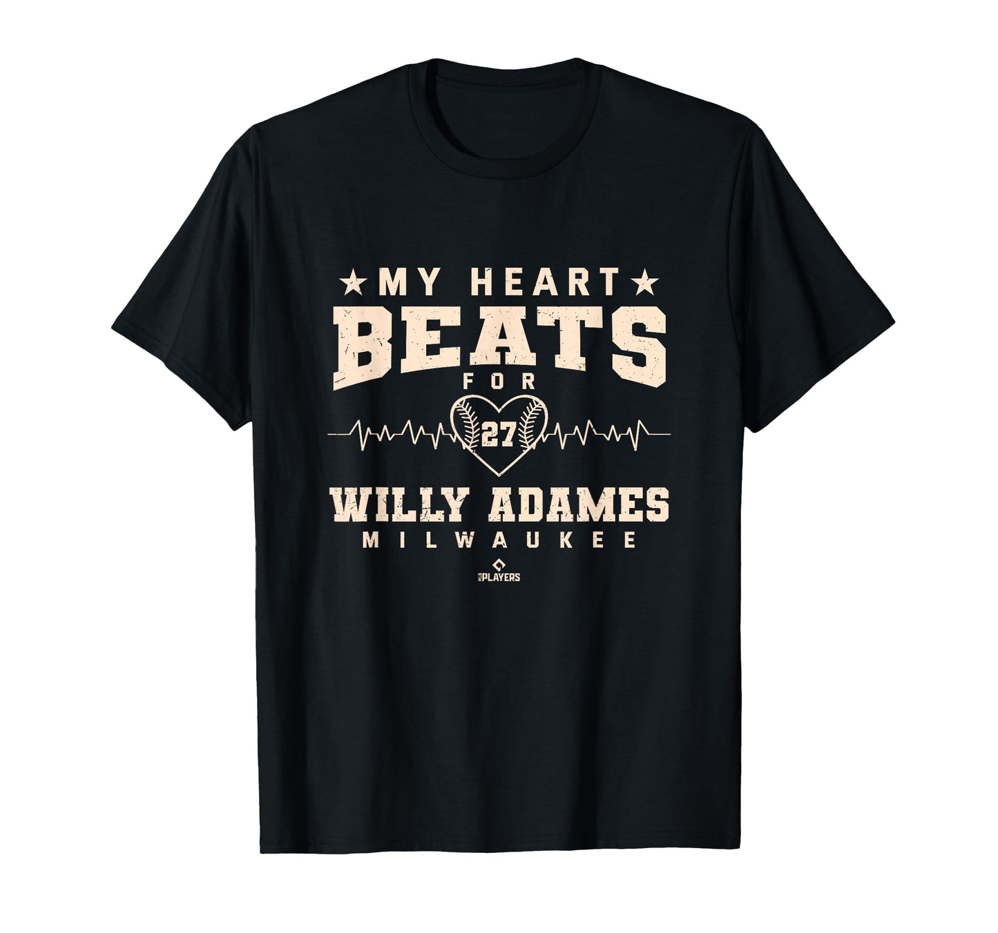 My Heart Beats Willy Adames Baseball T-Shirt - Custom Art Print Unisex - T-Shirt, Sweatshirt, Hoodie