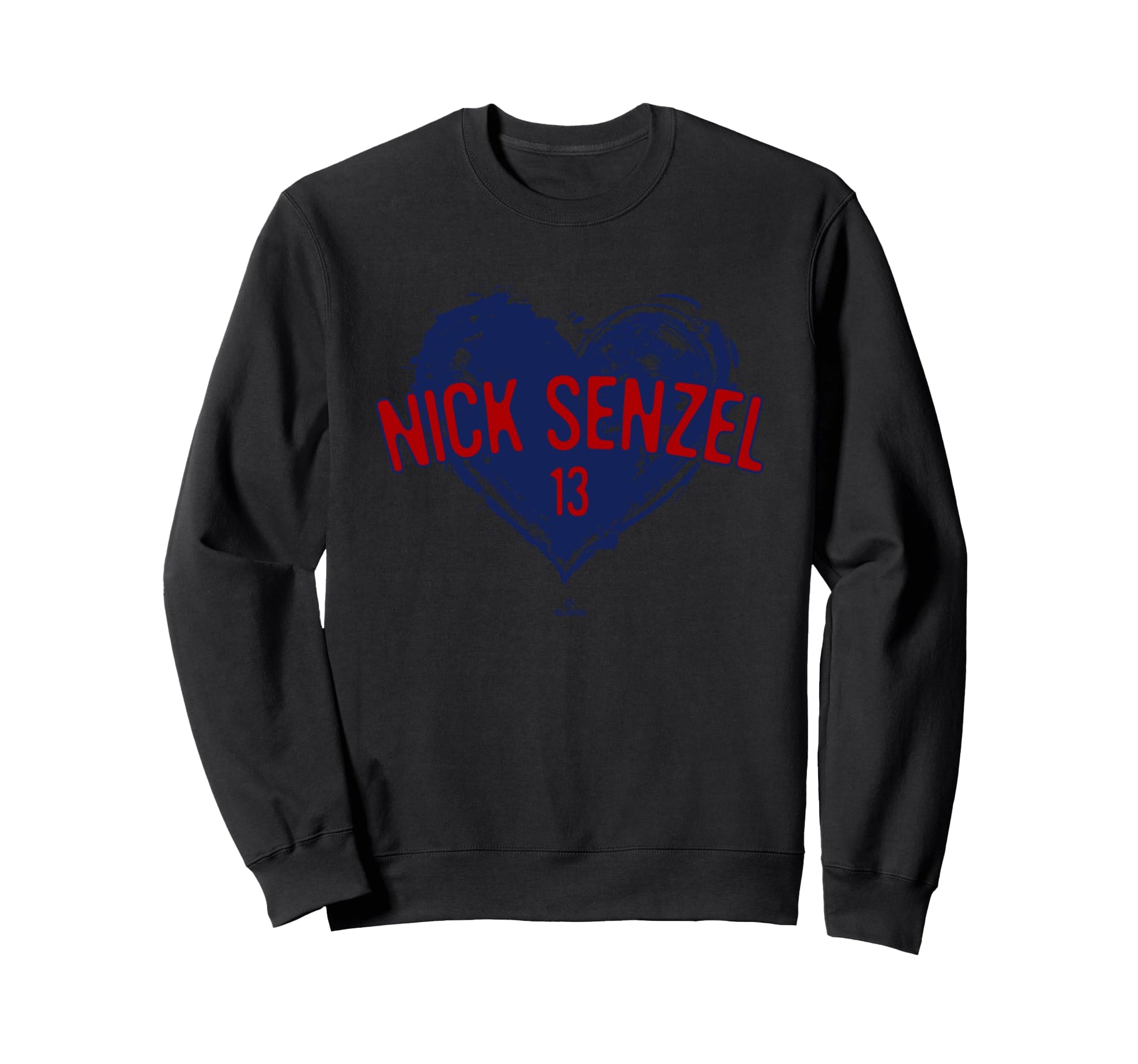 Distressed Heart Nick Senzel Washington Sweatshirt - Unique Graphic Unisex - T-Shirt, Sweatshirt, Hoodie
