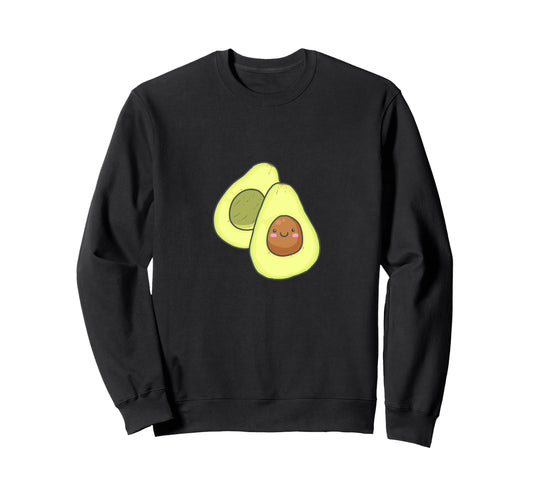 Avocado Aesthetic Green Kawaii Y2K Sweatshirt - Novelty Apparel for Adults - T-Shirt, Sweatshirt, Hoodie