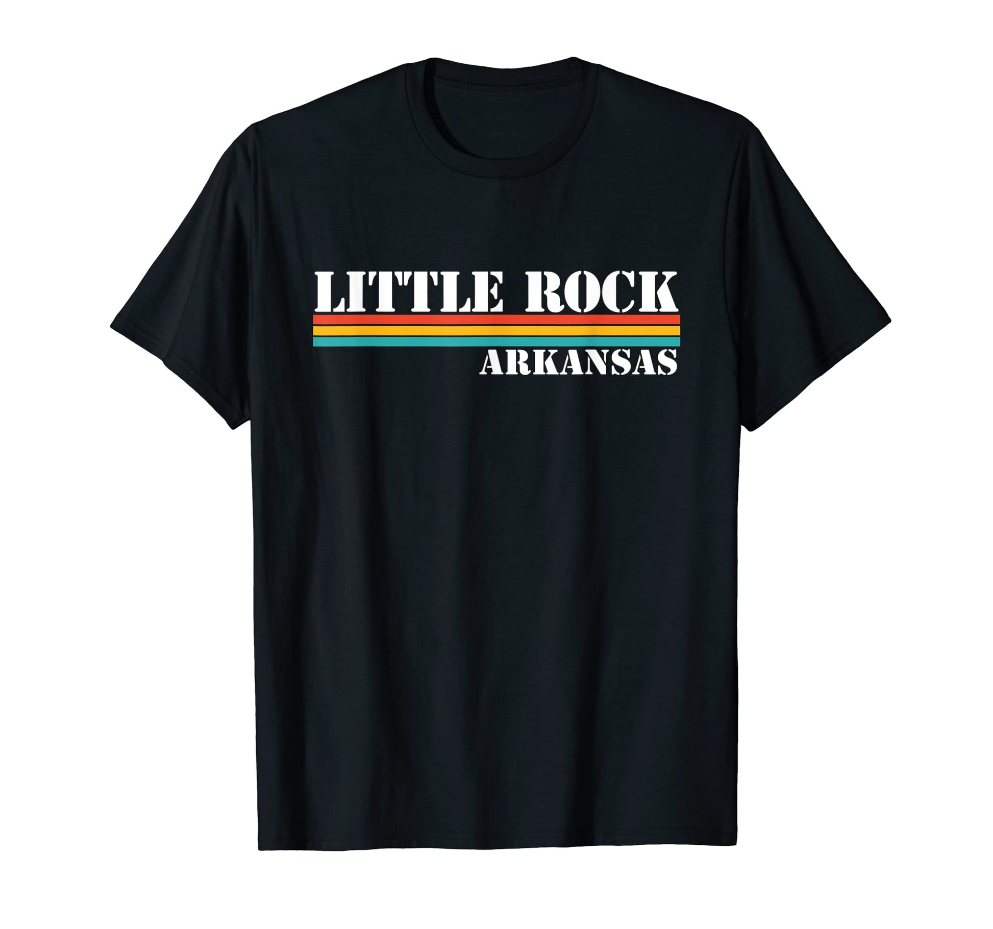 Little Rock Arkansas Stripes T-Shirt - Novelty Apparel Men Women - T-Shirt, Sweatshirt, Hoodie