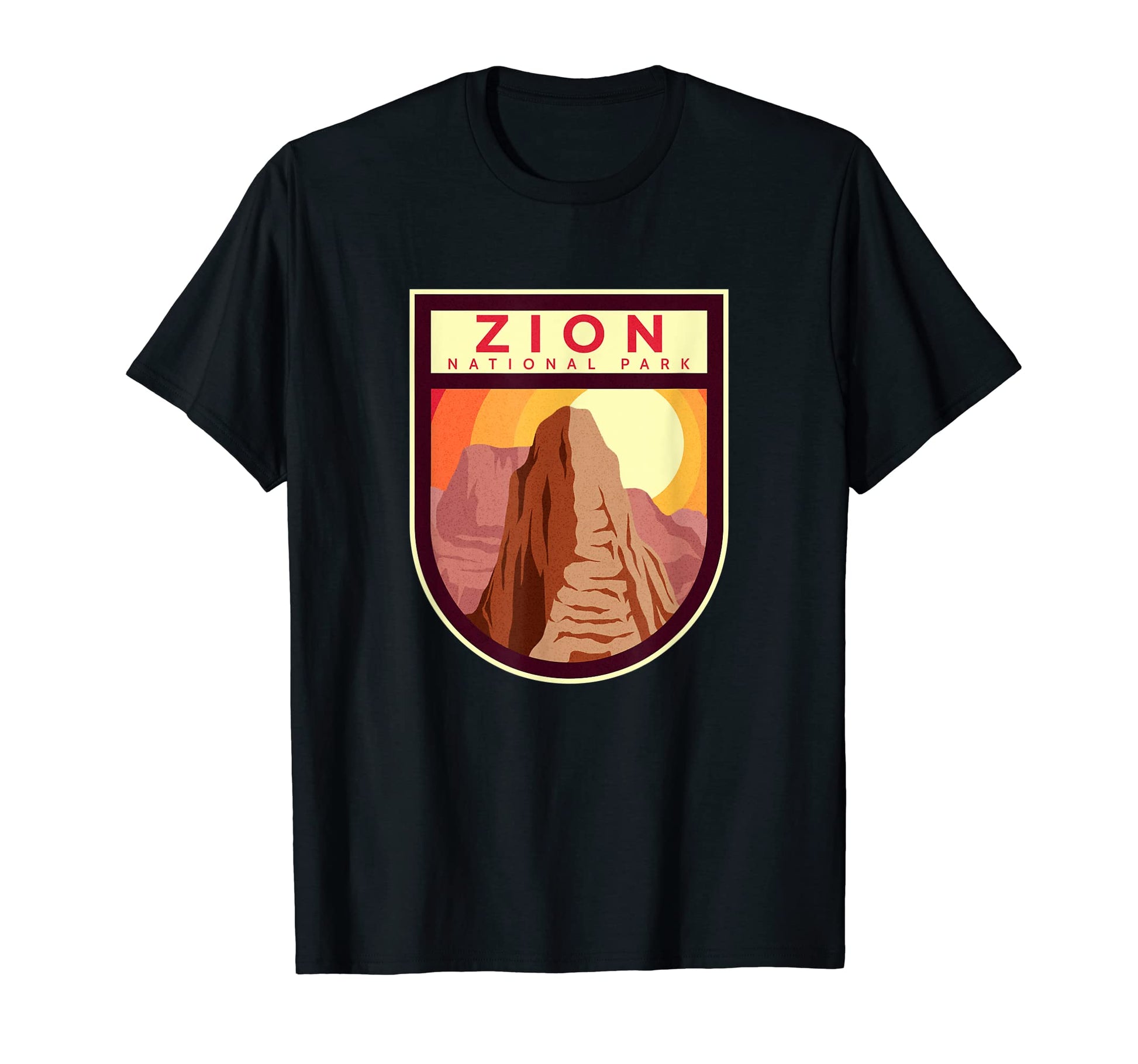 Zion National Park Nature Lover Badge T-Shirt - Minimalist Print Men Women - T-Shirt, Sweatshirt, Hoodie