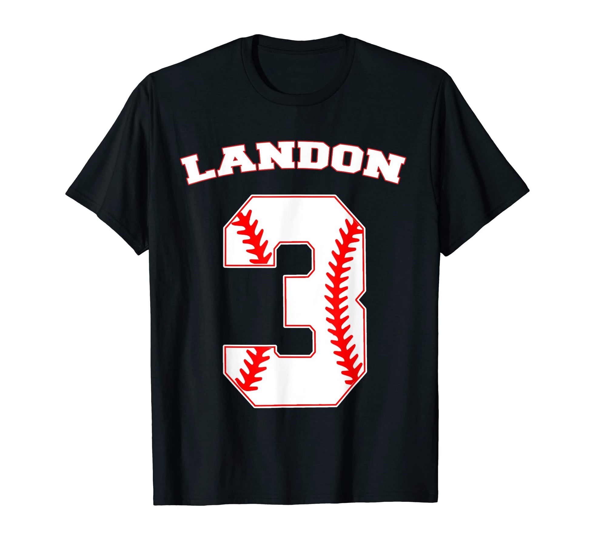 Landon Baseball Name Three Years 3Rd T-Shirt - Graphic Print Men Women - T-Shirt, Sweatshirt, Hoodie