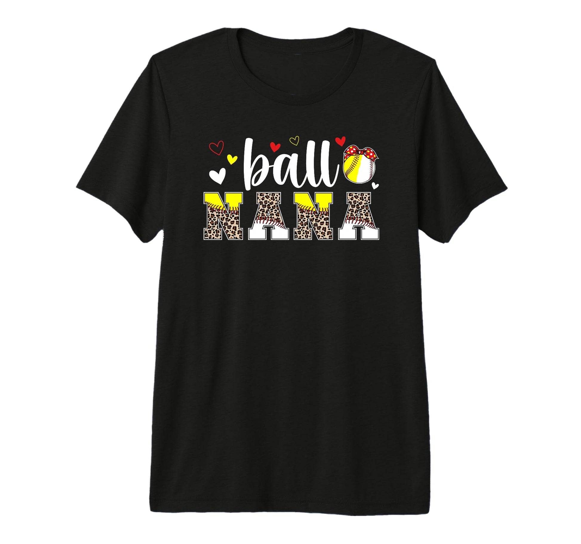 Ball Nana Leopard Baseball Softball T-Shirt - Fun Novelty Design Men Women - T-Shirt, Sweatshirt, Hoodie