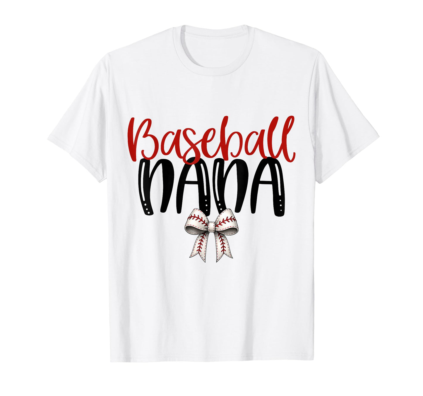 Baseball Nana Coquette Bow Game Day T-Shirt - Trendy Graphic Men Women - T-Shirt, Sweatshirt, Hoodie