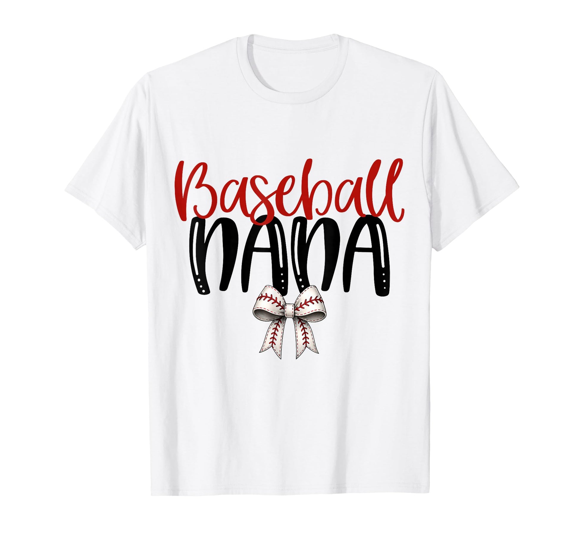 Baseball Nana Coquette Bow Game Day T-Shirt - Trendy Graphic Men Women - T-Shirt, Sweatshirt, Hoodie