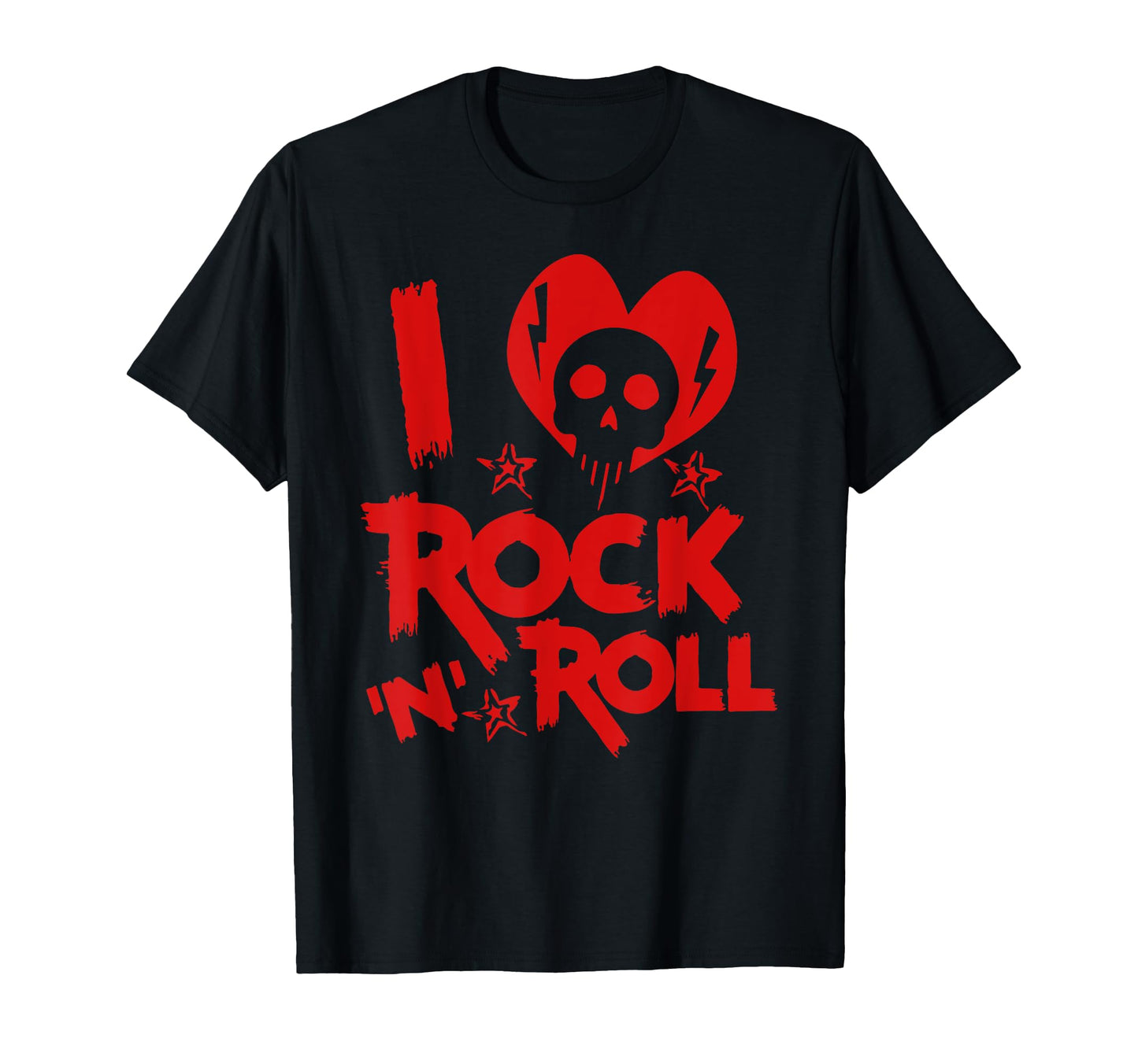 I Love Rock N Roll Rock Music Lover T-Shirt - Aesthetic Graphic for Adults - T-Shirt, Sweatshirt, Hoodie