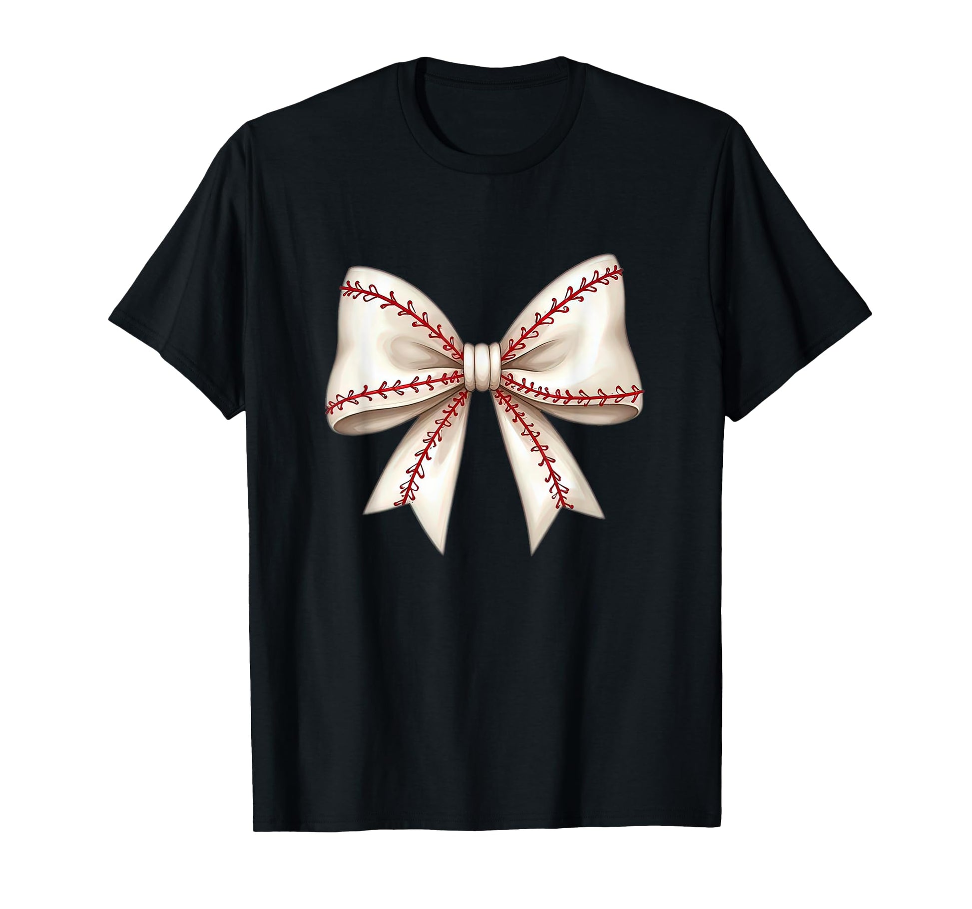 Baseball Coquette Bow Mom Baseball Mama T-Shirt - Novelty Apparel Unisex - T-Shirt, Sweatshirt, Hoodie