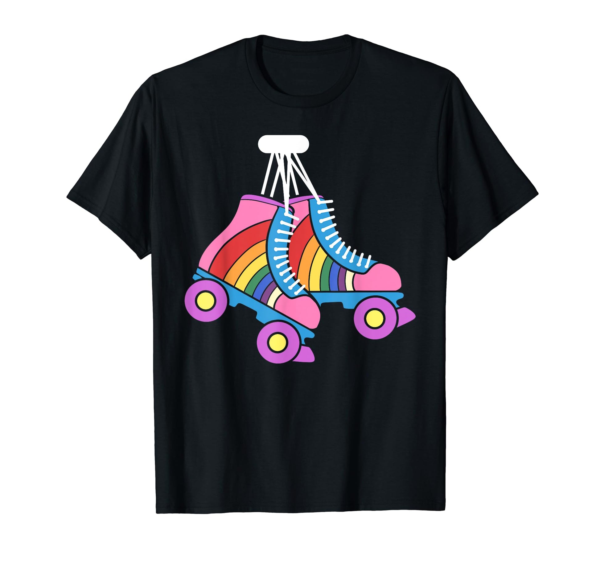Roller Skates Rainbow Derby Skater T-Shirt - Streetwear Style Unisex - T-Shirt, Sweatshirt, Hoodie