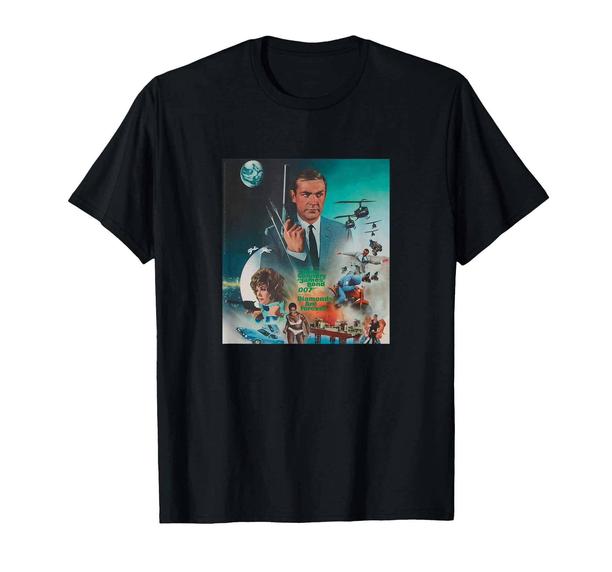 James Bond 007 Diamonds Are Forever T-Shirt - Graphic Print Men Women - T-Shirt, Sweatshirt, Hoodie