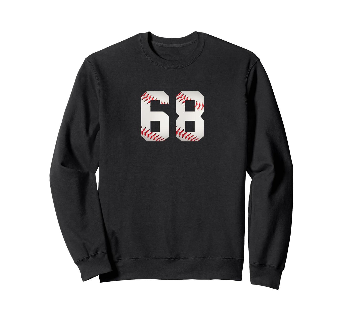 Number 68 Minimalist Birthday Sweatshirt - Fun Novelty Design Men Women - T-Shirt, Sweatshirt, Hoodie