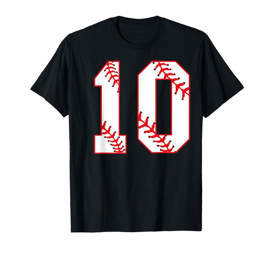 10Th Birthday Baseball 10 Years Old T-Shirt - Custom Art Print Men Women - T-Shirt, Sweatshirt, Hoodie