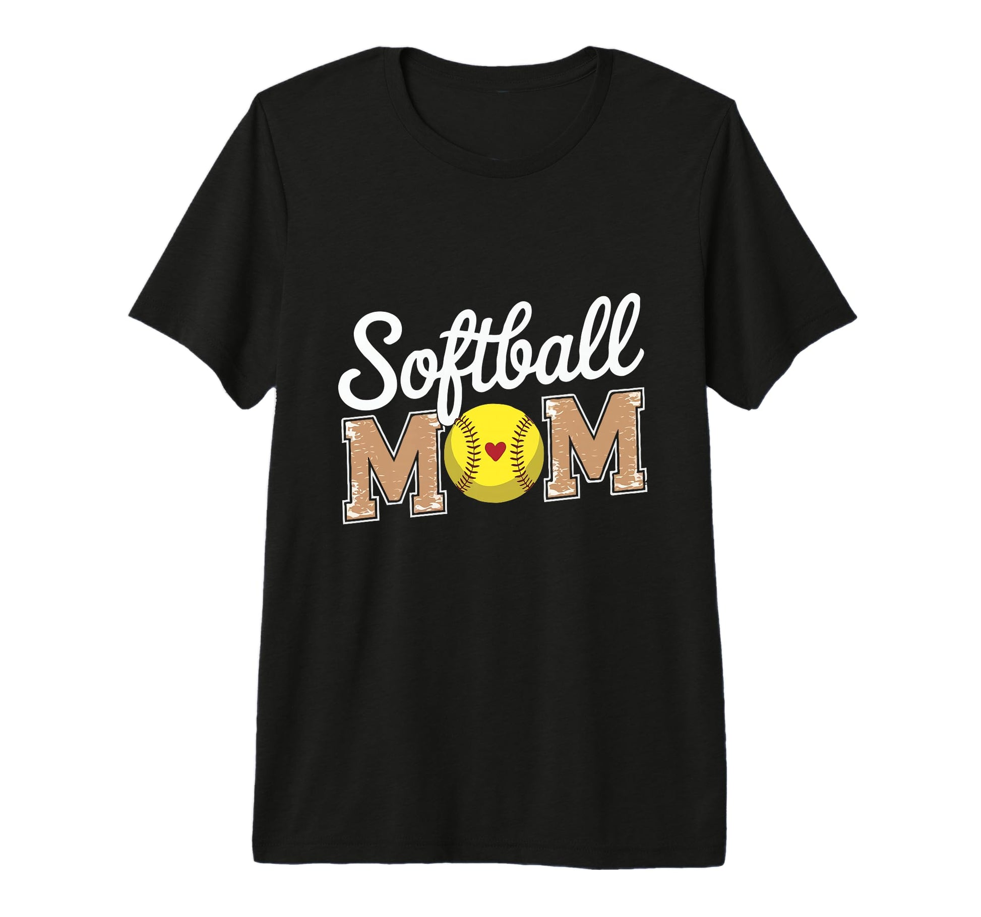 Softball Mom Leopard Funny T-Shirt - Casual Everyday Wear for Adults - T-Shirt, Sweatshirt, Hoodie