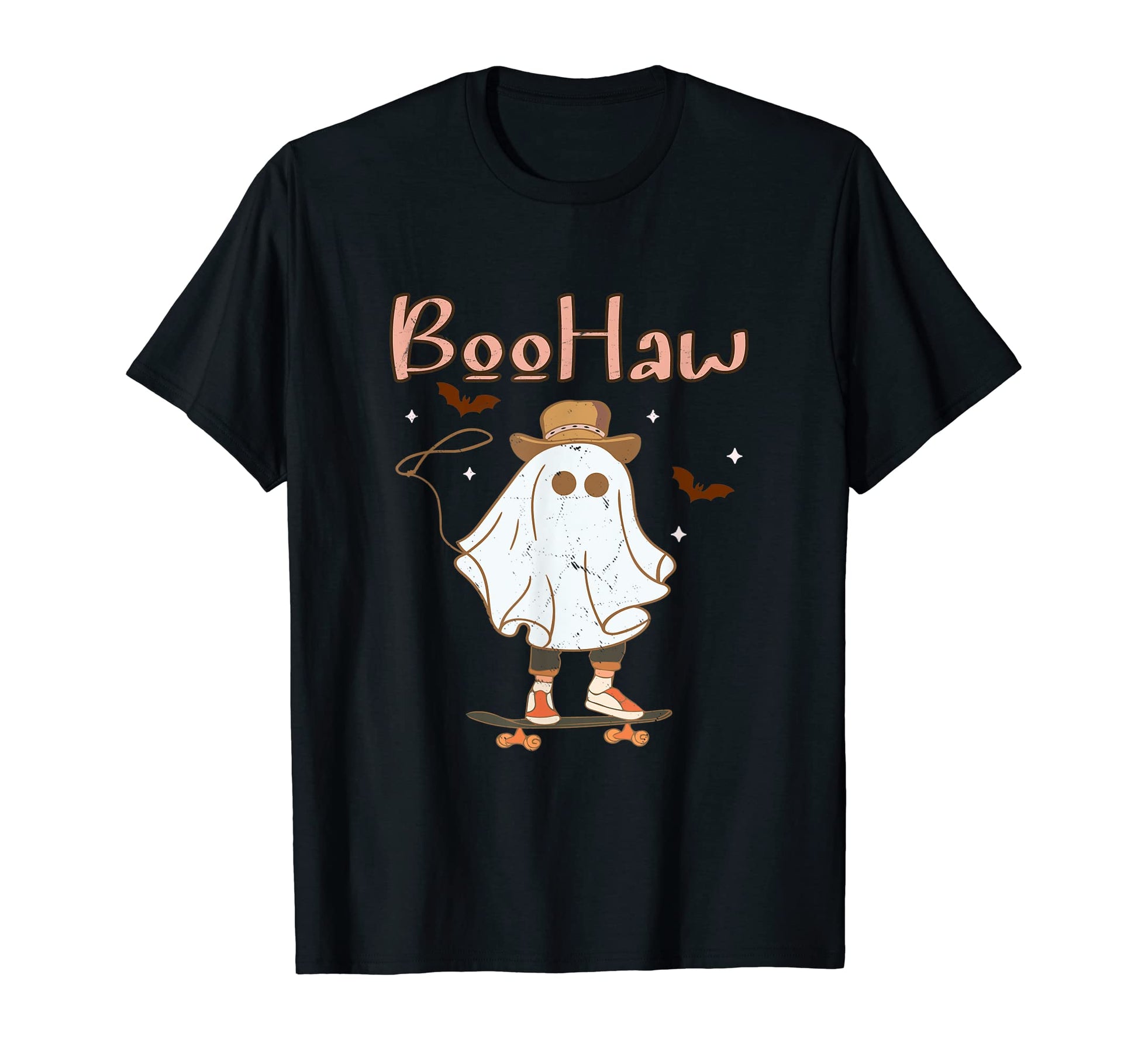 Boohaw Cowboy Cowgirl Western Ghost T-Shirt - Fun Novelty Design Unisex - T-Shirt, Sweatshirt, Hoodie